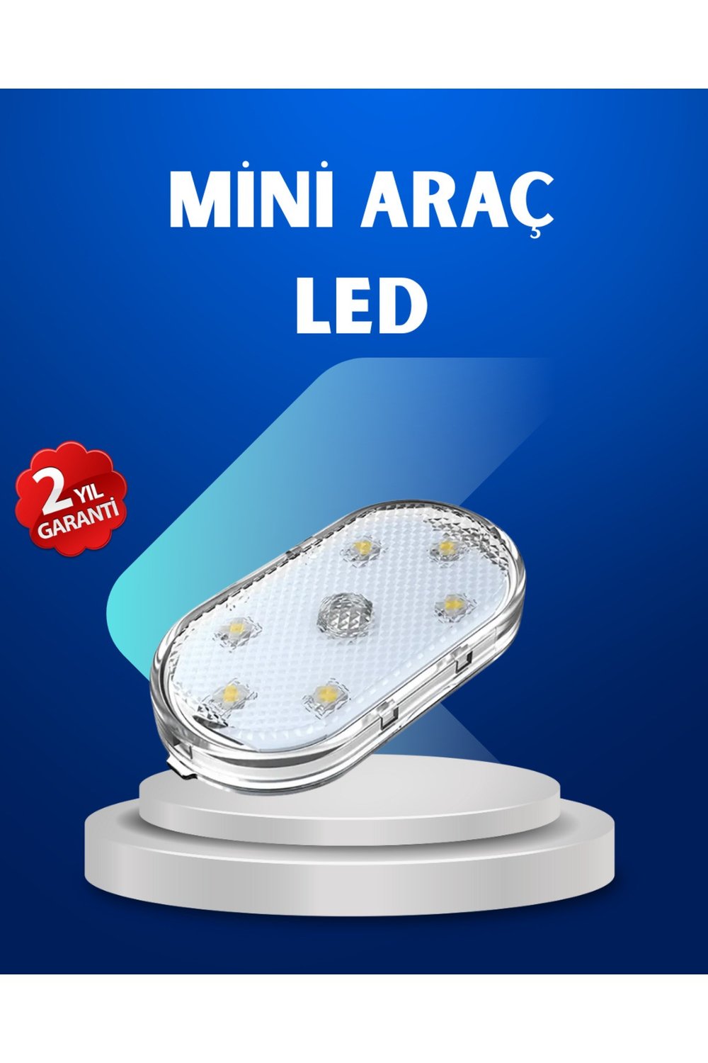 7 Renk Modlu Dokunmatik Sensörlü Mini LED Araç İçi Lamba