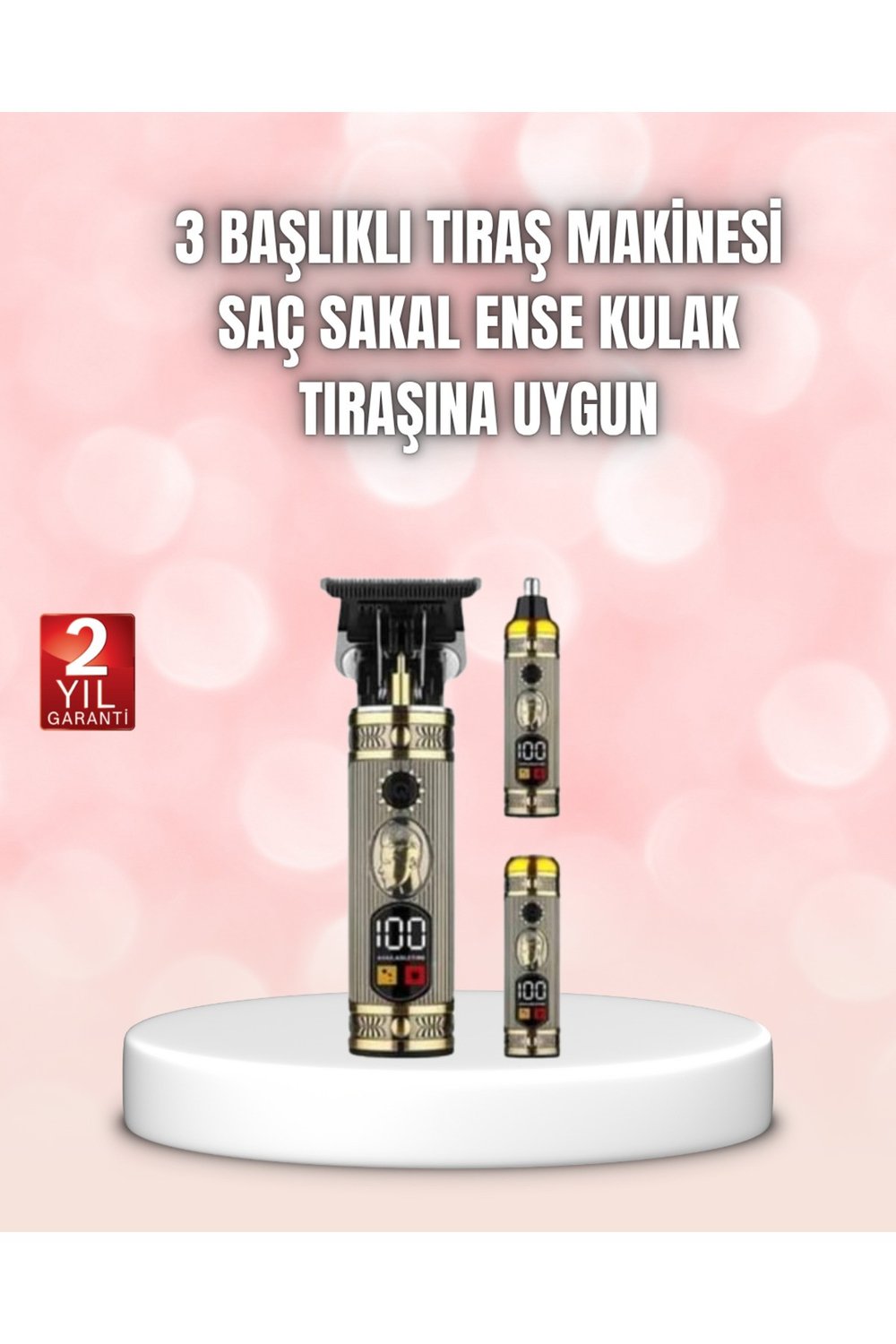 8 Taraklı Saç Kesme ve Sakal Şekillendirme Makinesi