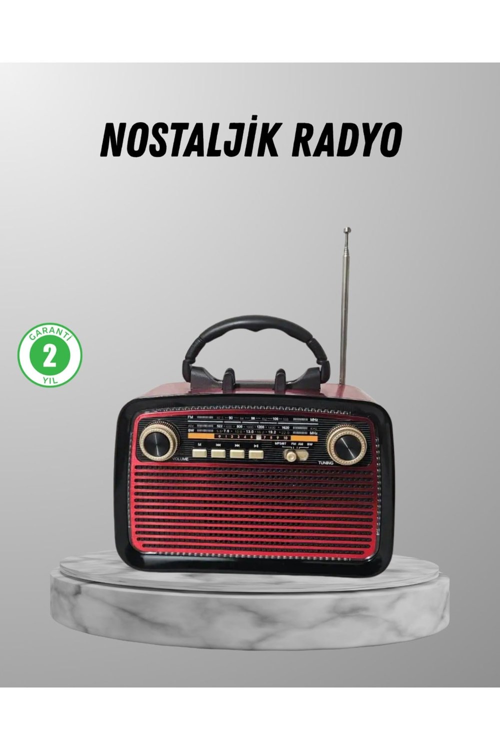 Ahşap Dokulu Bluetooth Müzik Kutusu – Vintage LED Tasarımıyla Modern Ses Deneyimi