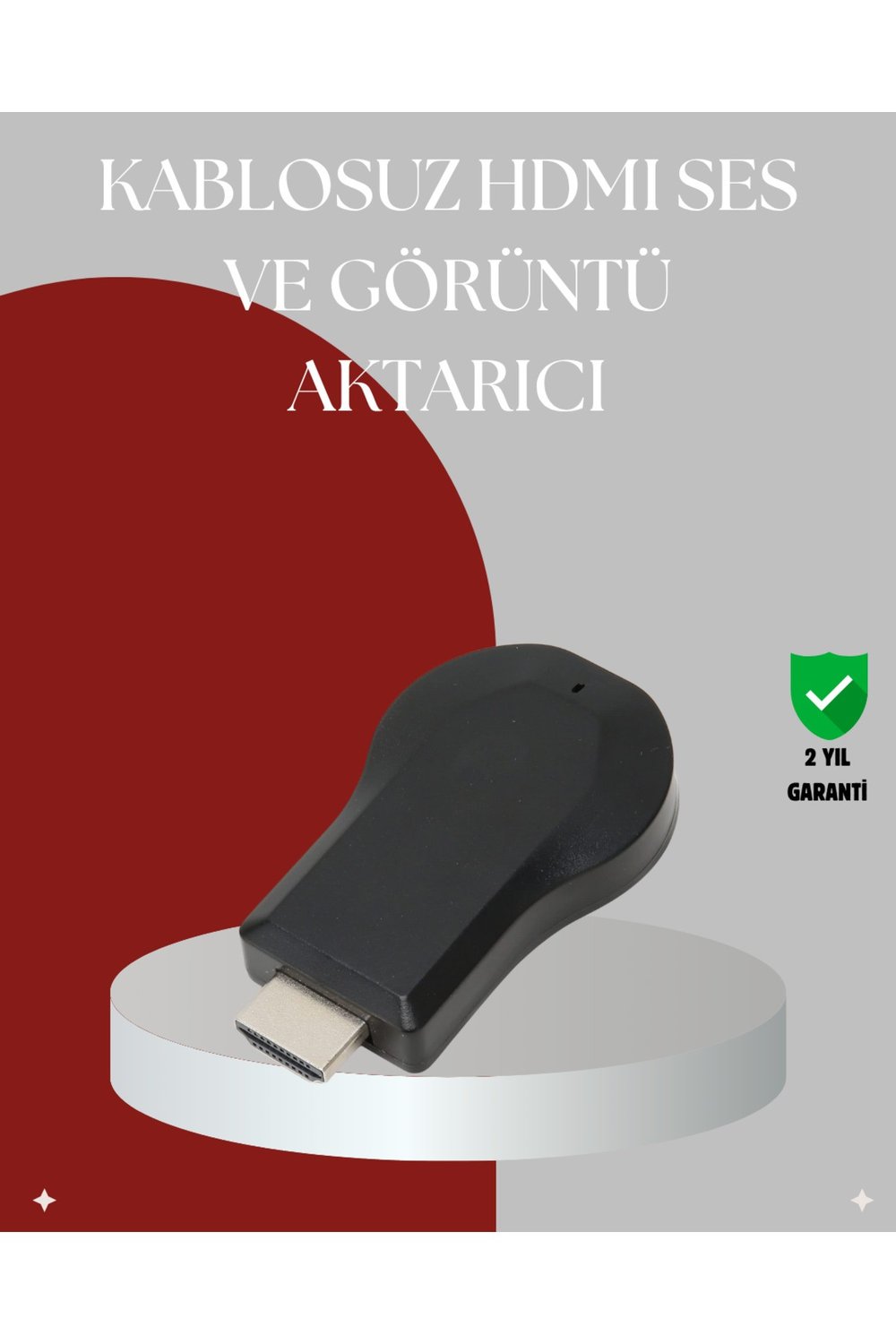 AirPlay ve DLNA Destekli Kablosuz HDMI Ekran Paylaşım Cihazı