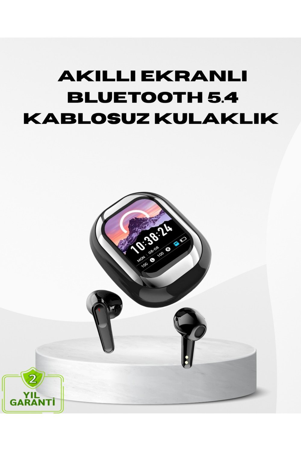 Akıllı Ekranlı Kablosuz Kulaklık – Gürültü Engelleme ve HD Ses Deneyimi
