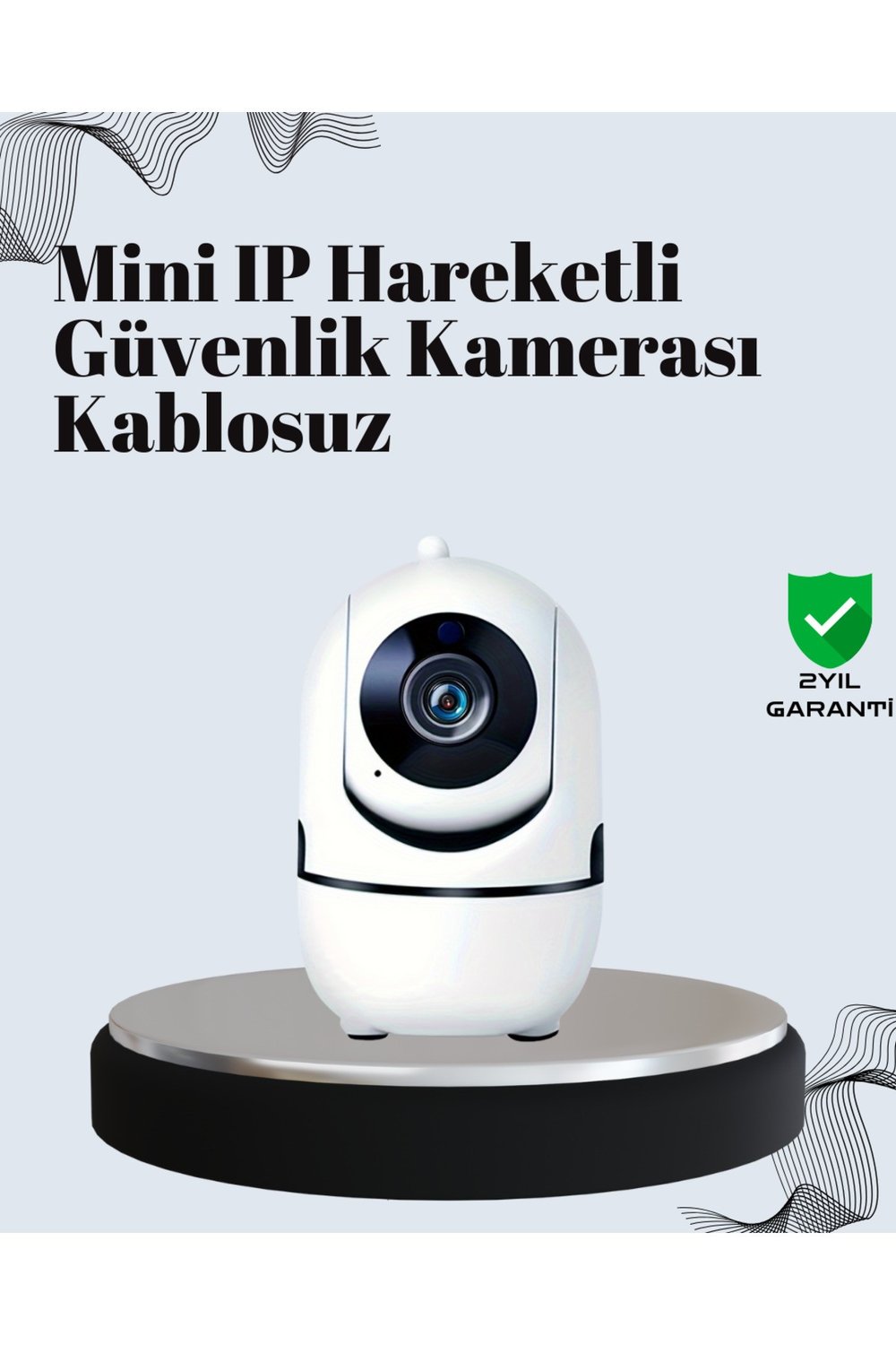 Akıllı Kontrol ve Hareket Takipli 1080P Kablosuz Güvenlik Kamerası – Gece Görüşlü ve İki Yönlü Sesli