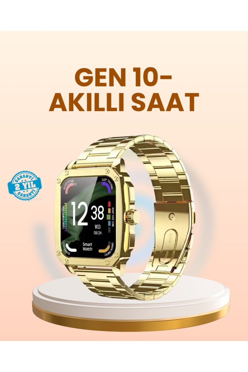 Akıllı Saat Bluetooth Çağrı ve Bildirim Kontrol Sağlık Takipli