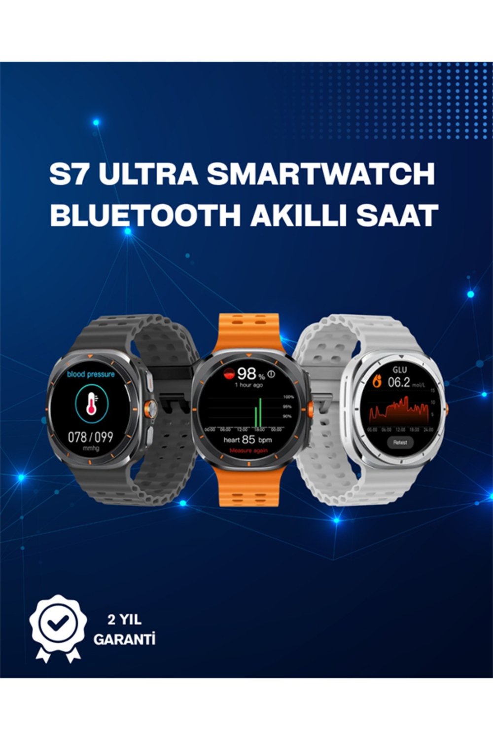 Akıllı Saat | Kalp Ritmi, Nabız ve Uyku Takibi | iOS Uyumlu