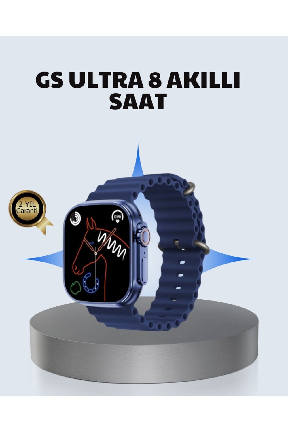 Akıllı Saat Ultra 2.05 IPS Ekran Bluetooth Aramalı Spor Modlu