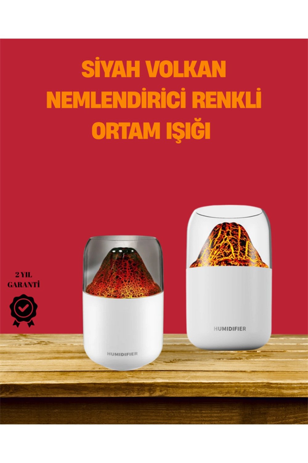 Alev Efektli Ultrasonik Difüzör – Sessiz Çalışma