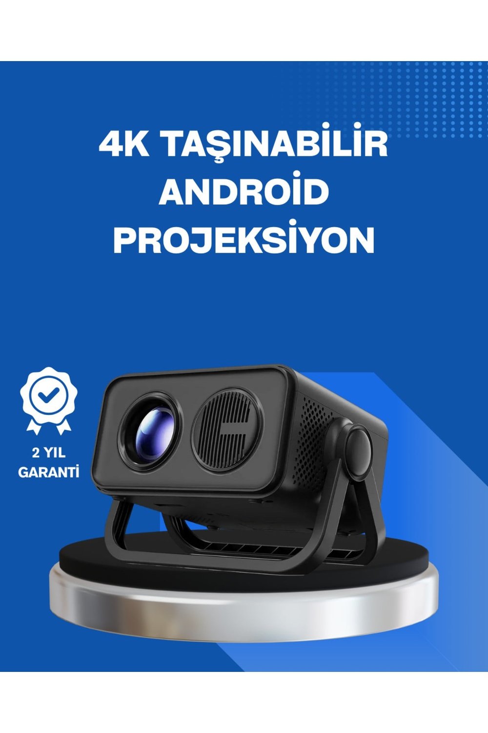 Android TV 11 İşletim Sistemli Elektrikli Odaklama Projektör