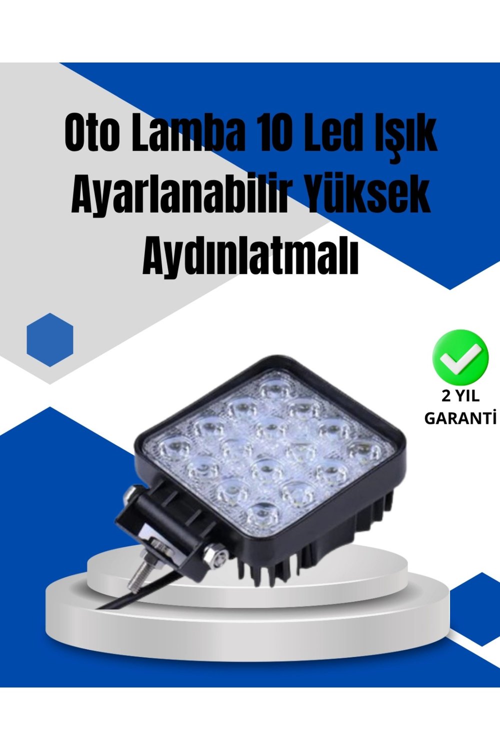 Araç Dışı Aydınlatma İçin LED Far | Zorlu Koşullara Dayanıklı, Çok Amaçlı