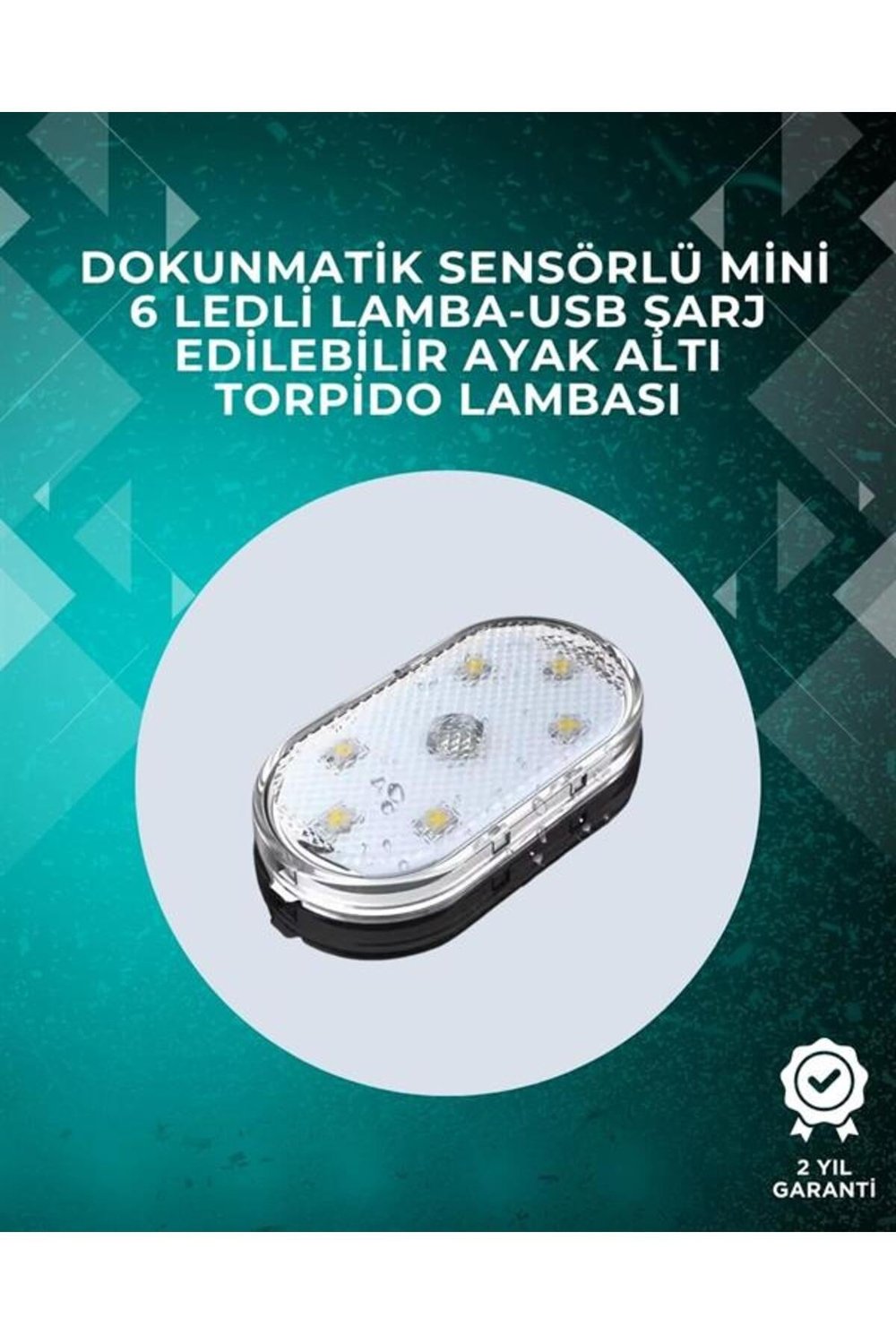 Araç İçi Dekorasyon İçin Manyetik ve Yapışkanlı LED Ambiyans Lambası
