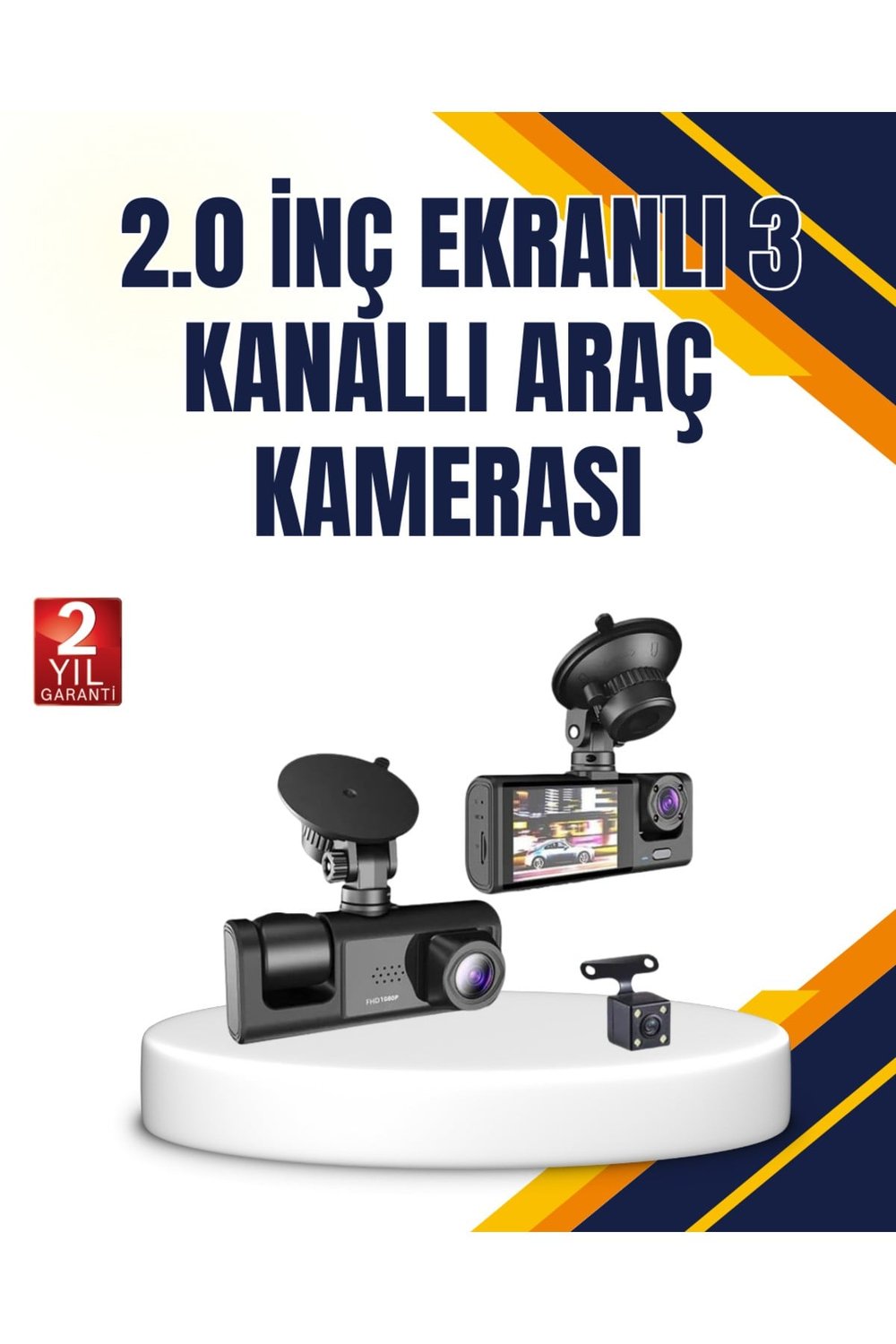 Araç İçi Kamera Seti | 170° Geniş Açı, Hareket Algılama ve Park Koruma