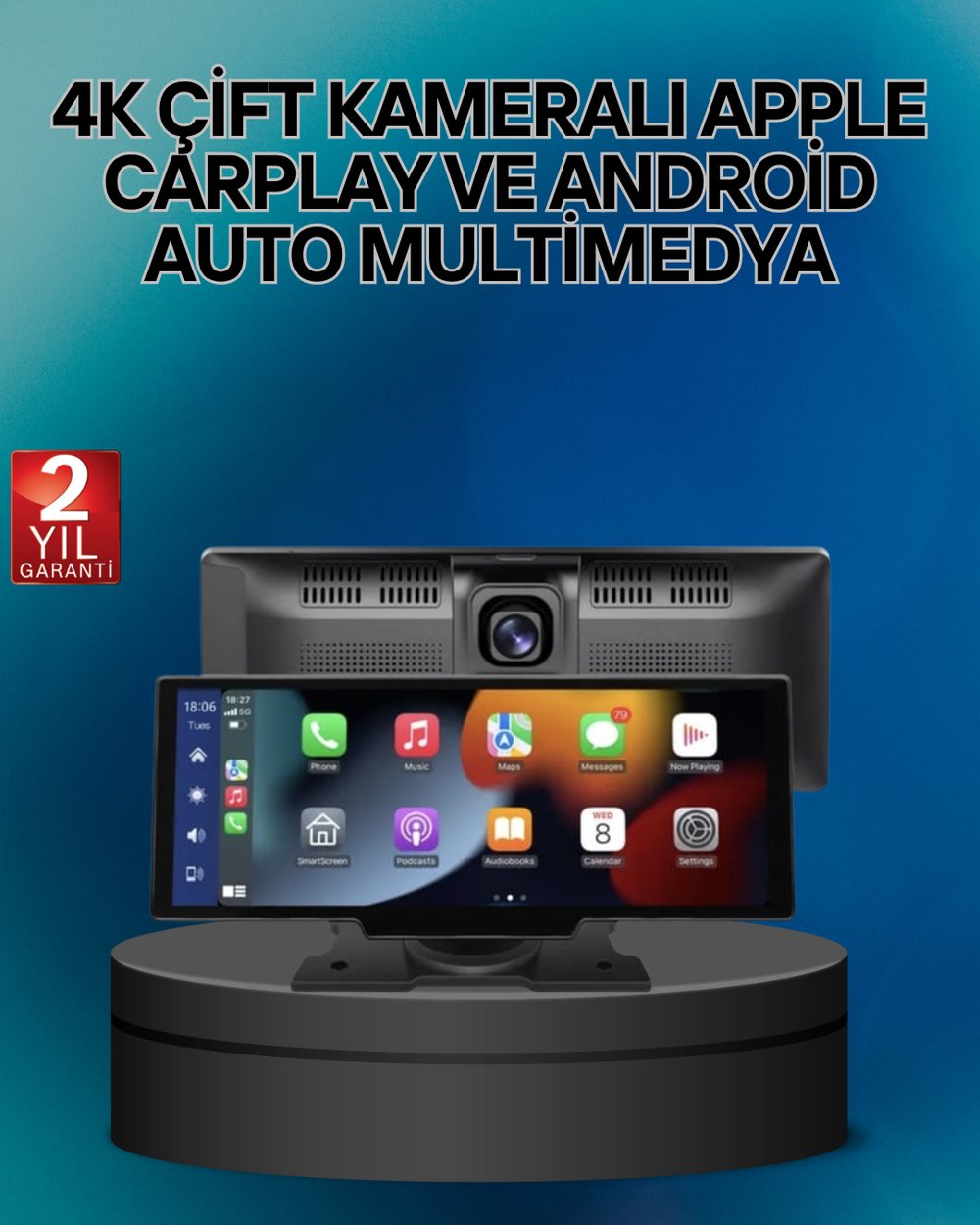 Audi , Skoda Octavia, Superb, Seat Leon, Ibiza, Hyundai i20, i30, Tucson,Uyumlu Android Auto & CarPl