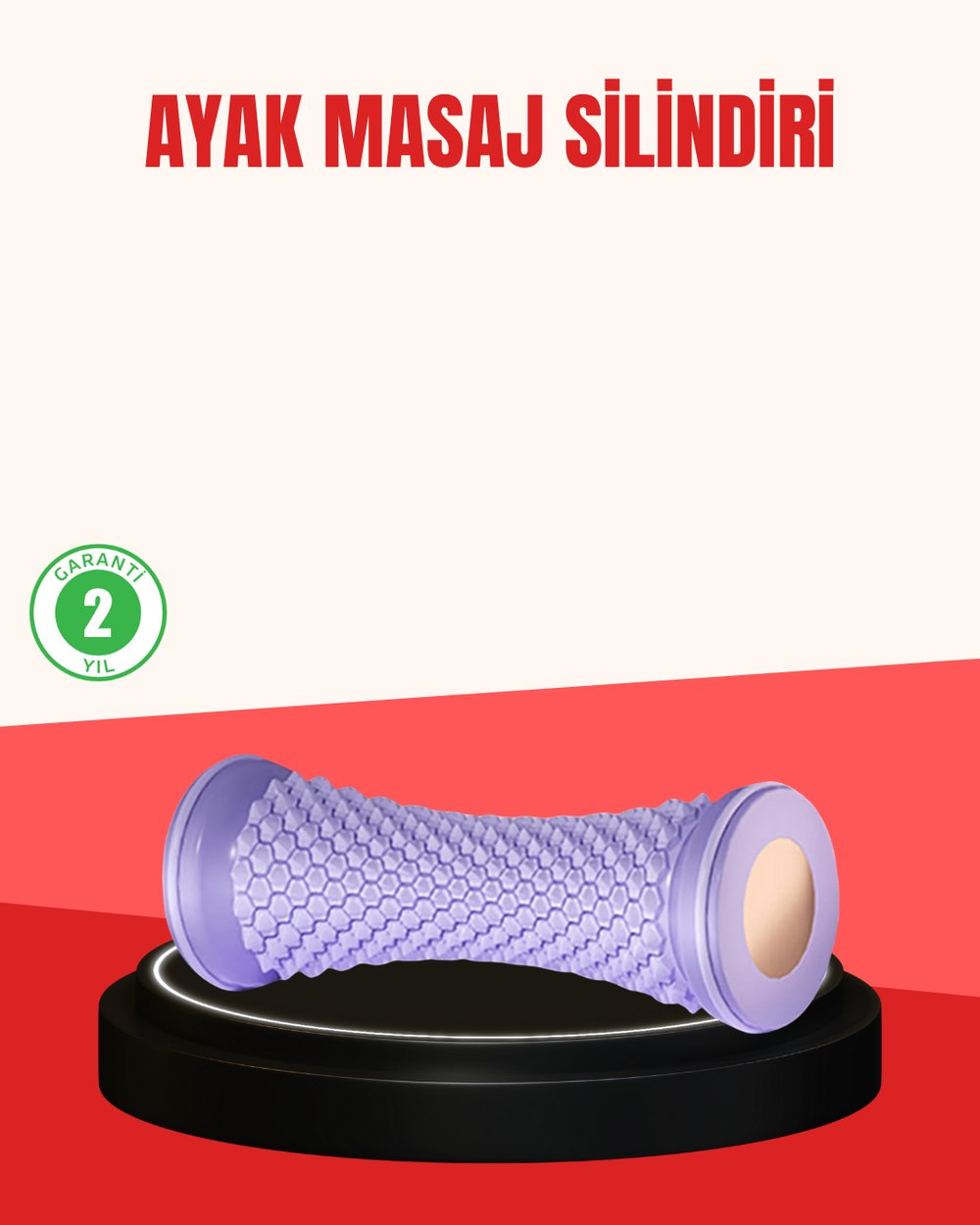 Ayak Masaj Silindiri Derin Doku Masajı Kirpi Topu Akupunktur Etkili