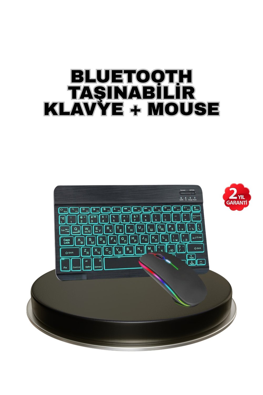 Aydınlatmalı Türkçe Q RGB Klavye Sessiz ve Dayanıklı Tuş Takımı
