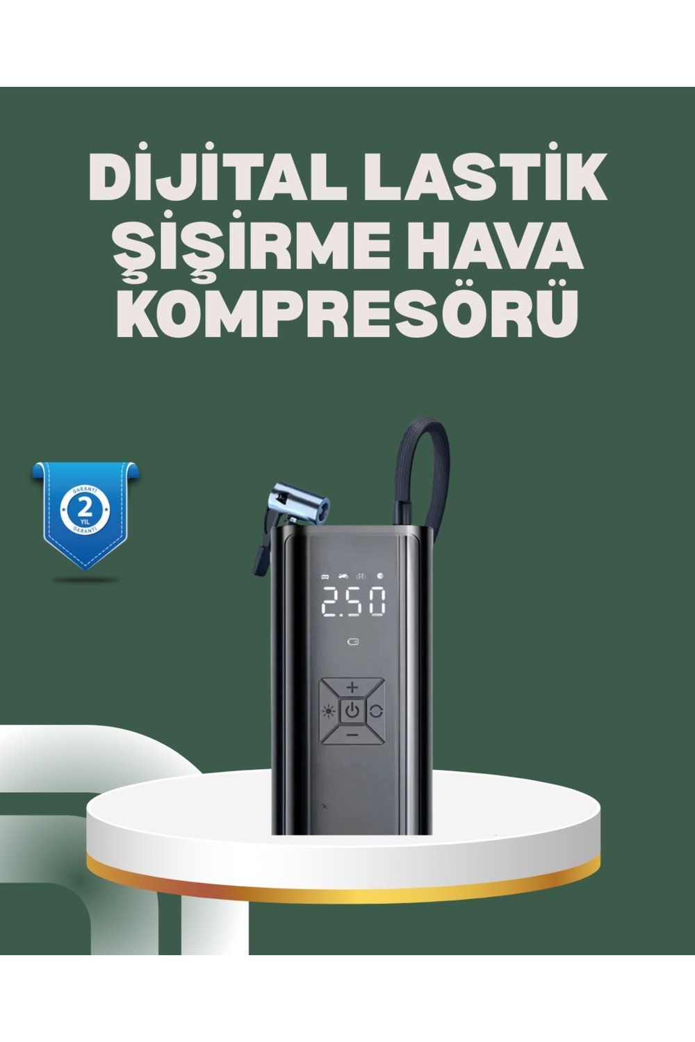 Bisiklet, Motosiklet ve Araçlar İçin Çok Amaçlı Hava Pompası
