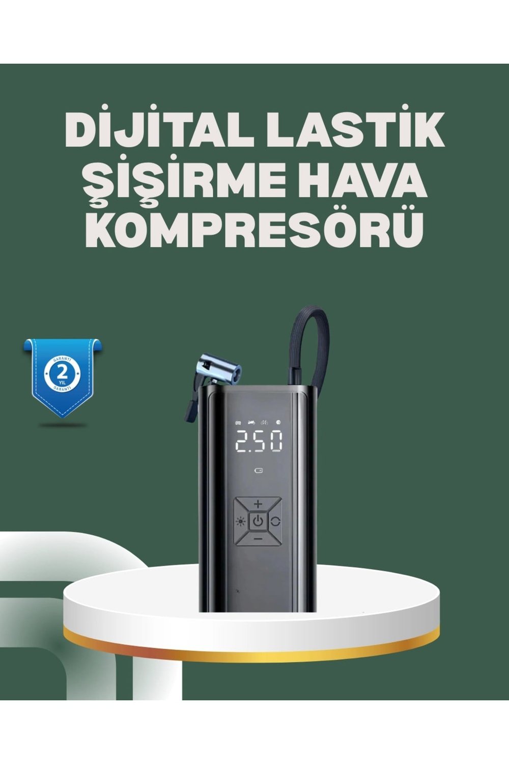Bisiklet, Motosiklet ve Araçlar İçin Çok Amaçlı Hava Pompası
