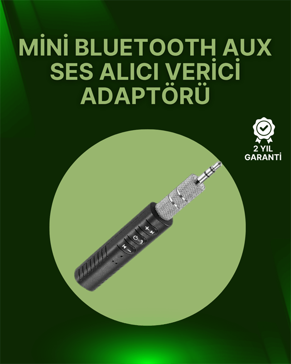Bluetooth 4.1 Ses Alıcısı | 3.5mm Girişli Hoparlör & Kulaklıklar İçin Kablosuz Dönüştür�