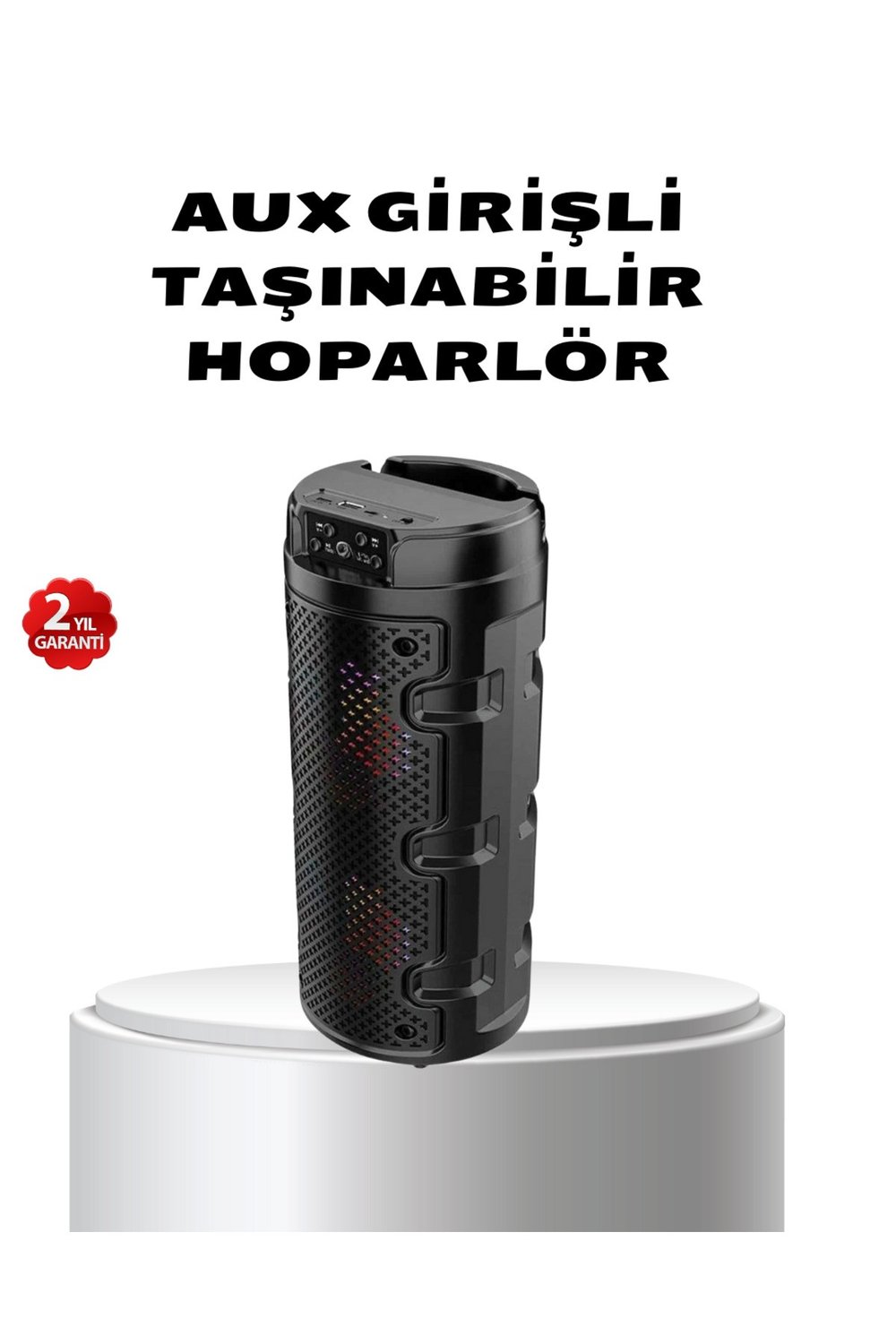 Bluetooth 5.0 Kablosuz Hoparlör Çift Sürücülü Yüksek Ses Kalitesi Kompakt Tasarım