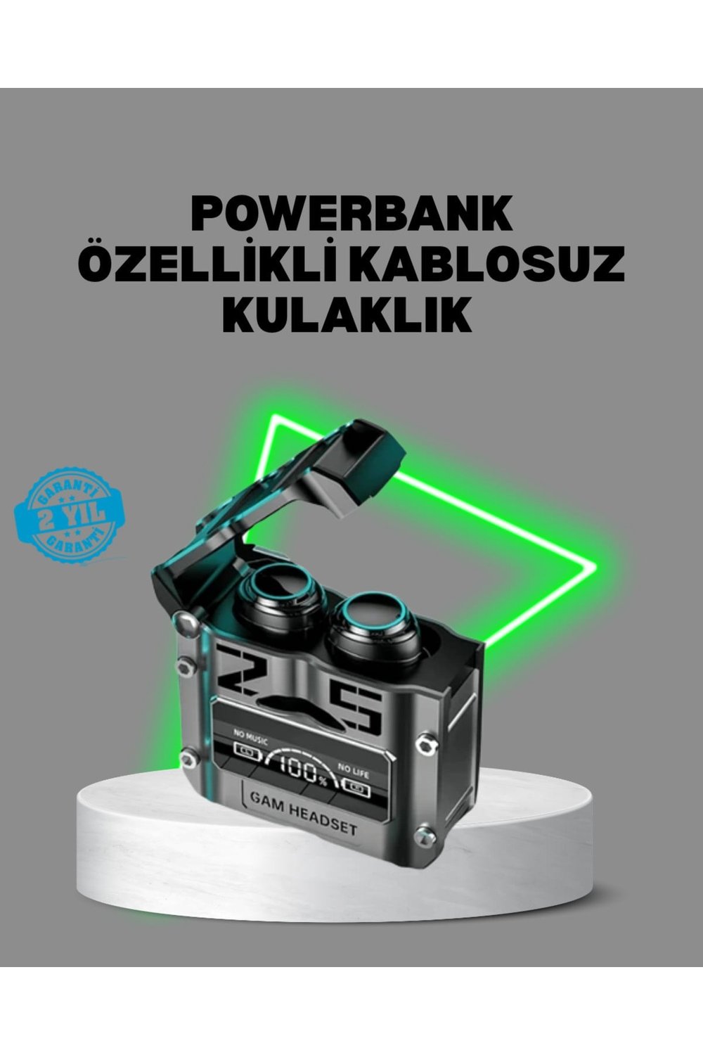 Bluetooth Kulaklık Kablosuz ANC Gürültü Önleyici Stereo Ses