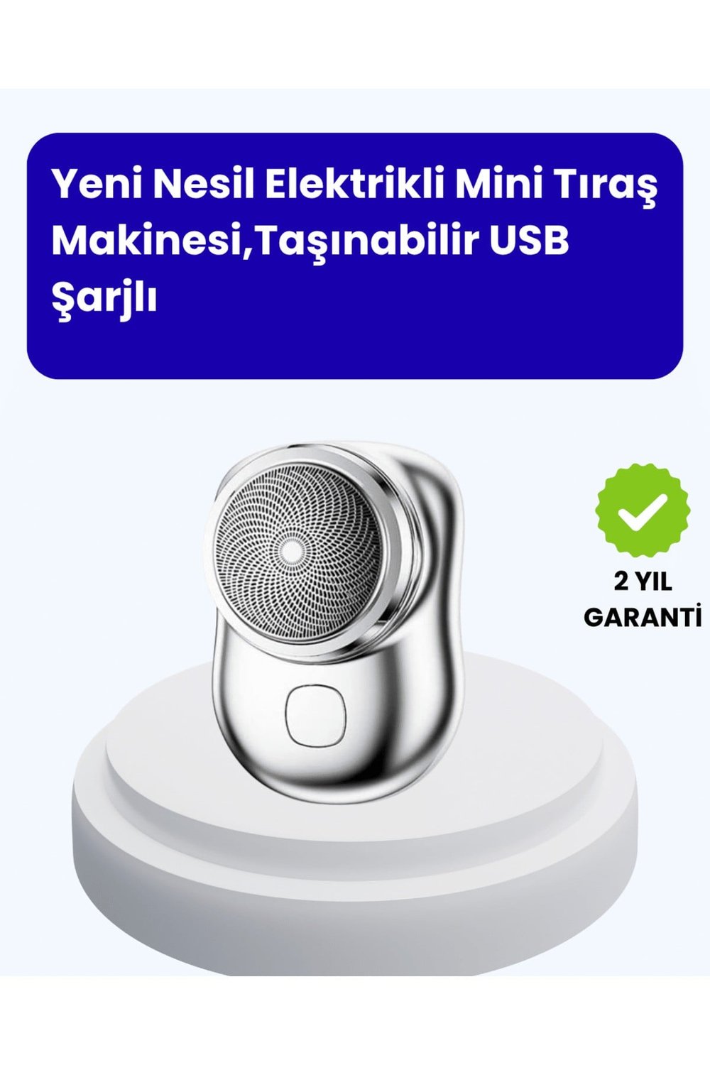 Cep Tipi Elektrikli Tıraş Makinesi – Güçlü, Sessiz, Su Geçirmez ve Ultra Taşınabilir