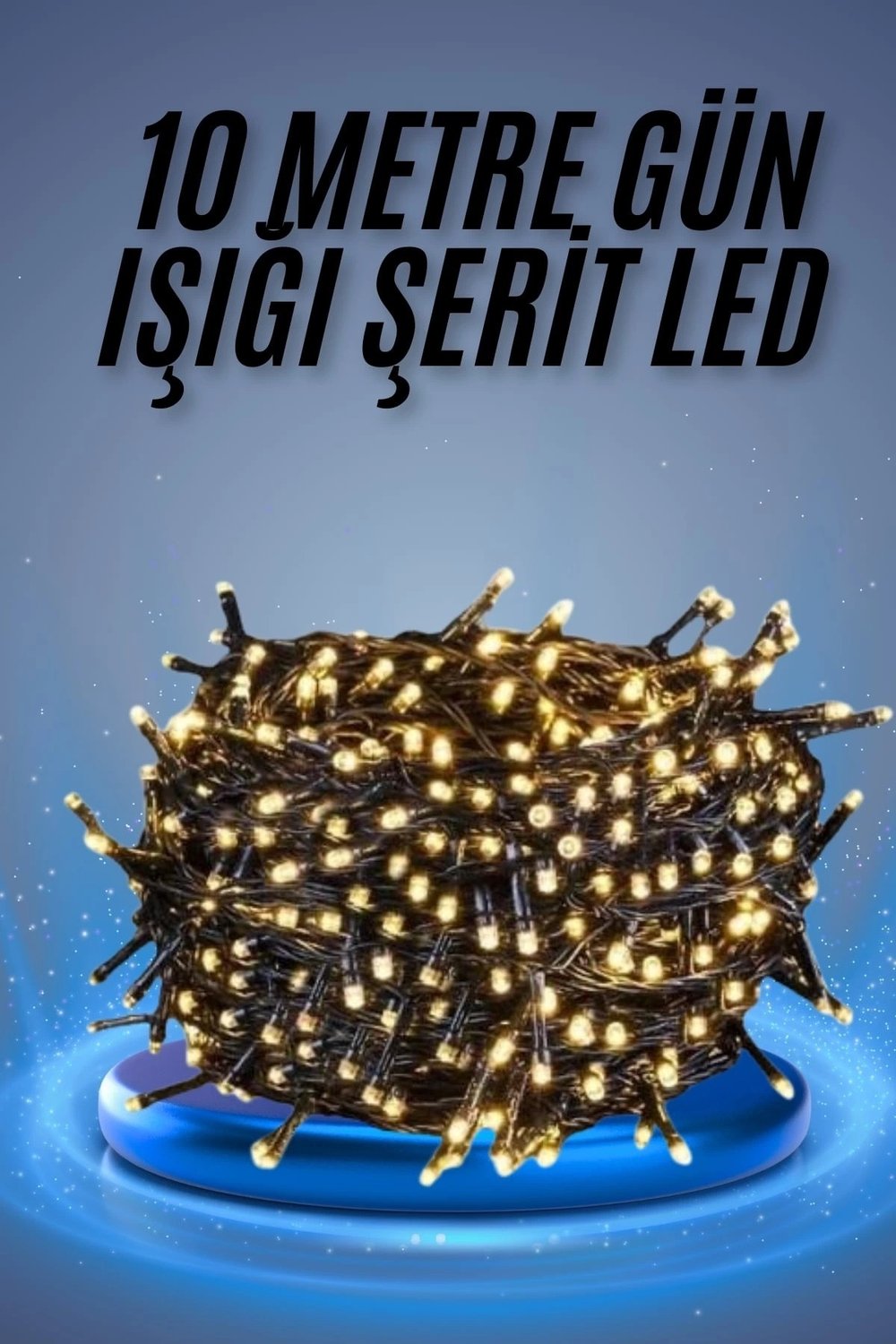CEYLAN ADAM Led Işık Ağaç Süsleme Ampüllü Dekoratif Aydınlatma 10 Metre Gün Işığı