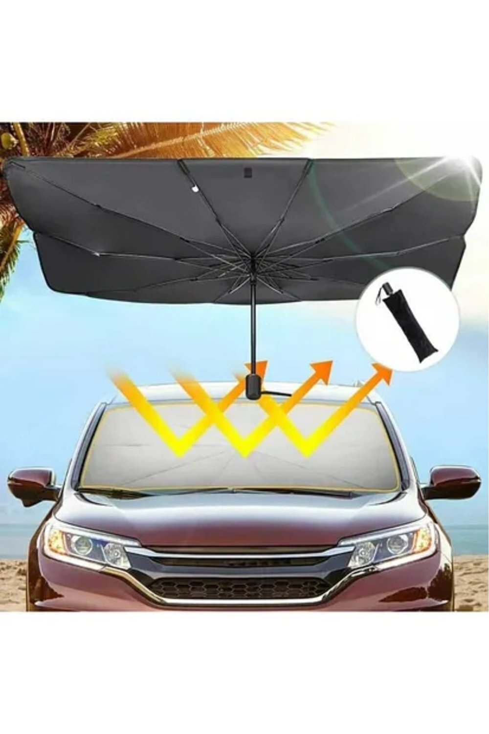 Citroen C3 Aircross, Peugeot 3008, Skoda Kamiq, Seat Ateca, Hyundai Kona Uyumlu Oto Şemsiye
