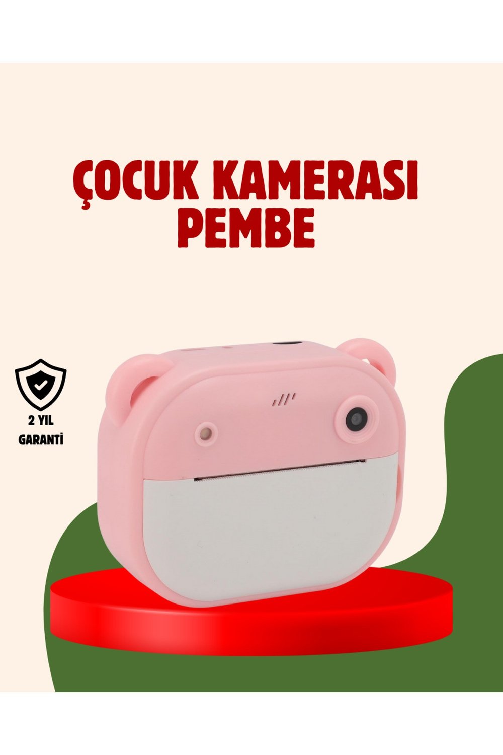Çocuklar İçin Şipşak Yazıcı Kamera 24MP HD Çift Lensli Termal Baskılı