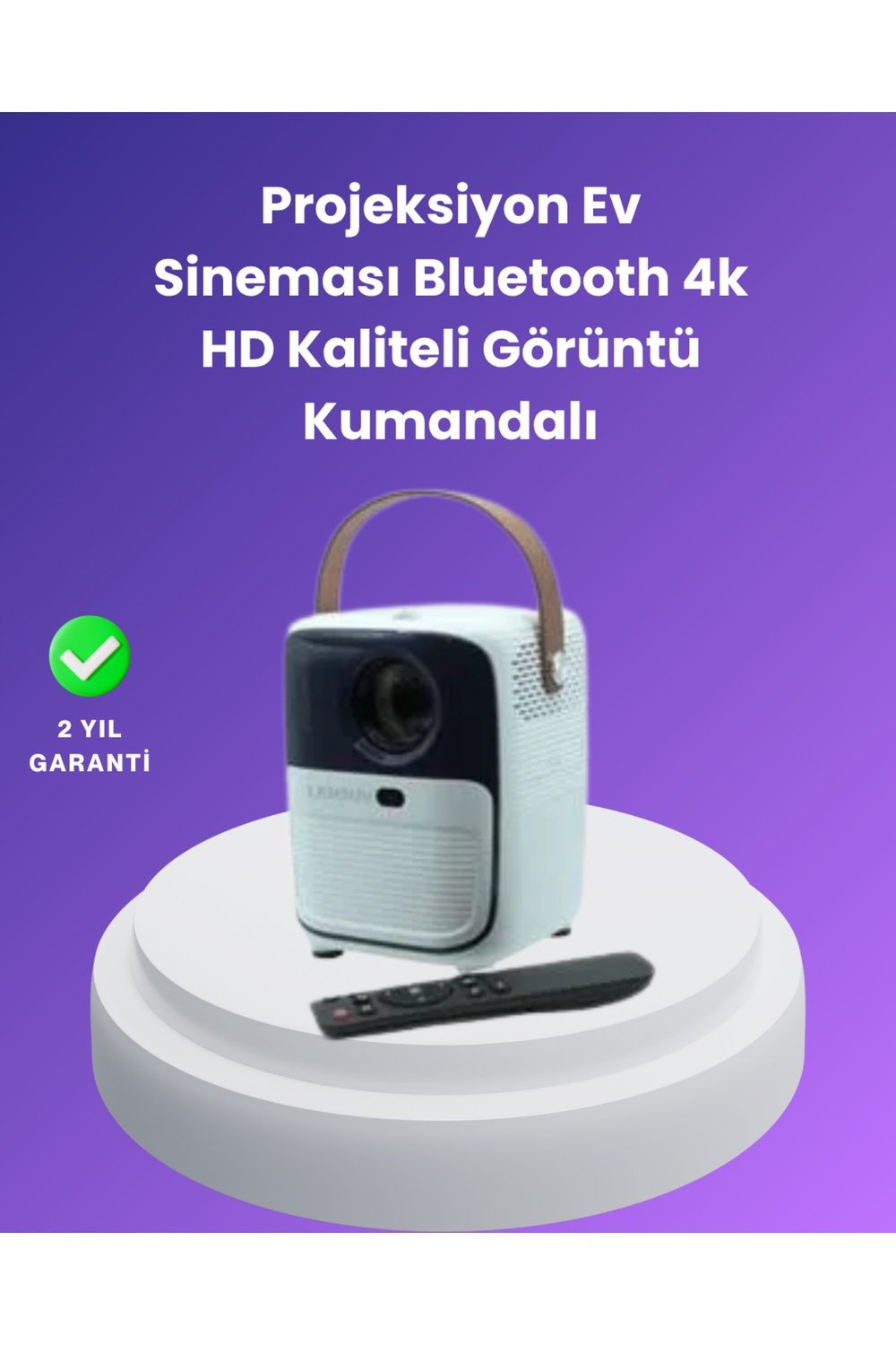 Çoklu Giriş Destekli Projektör – HDMI, USB ve Kulaklık Bağlantı Seçenekleriyle Geniş Uyuml
