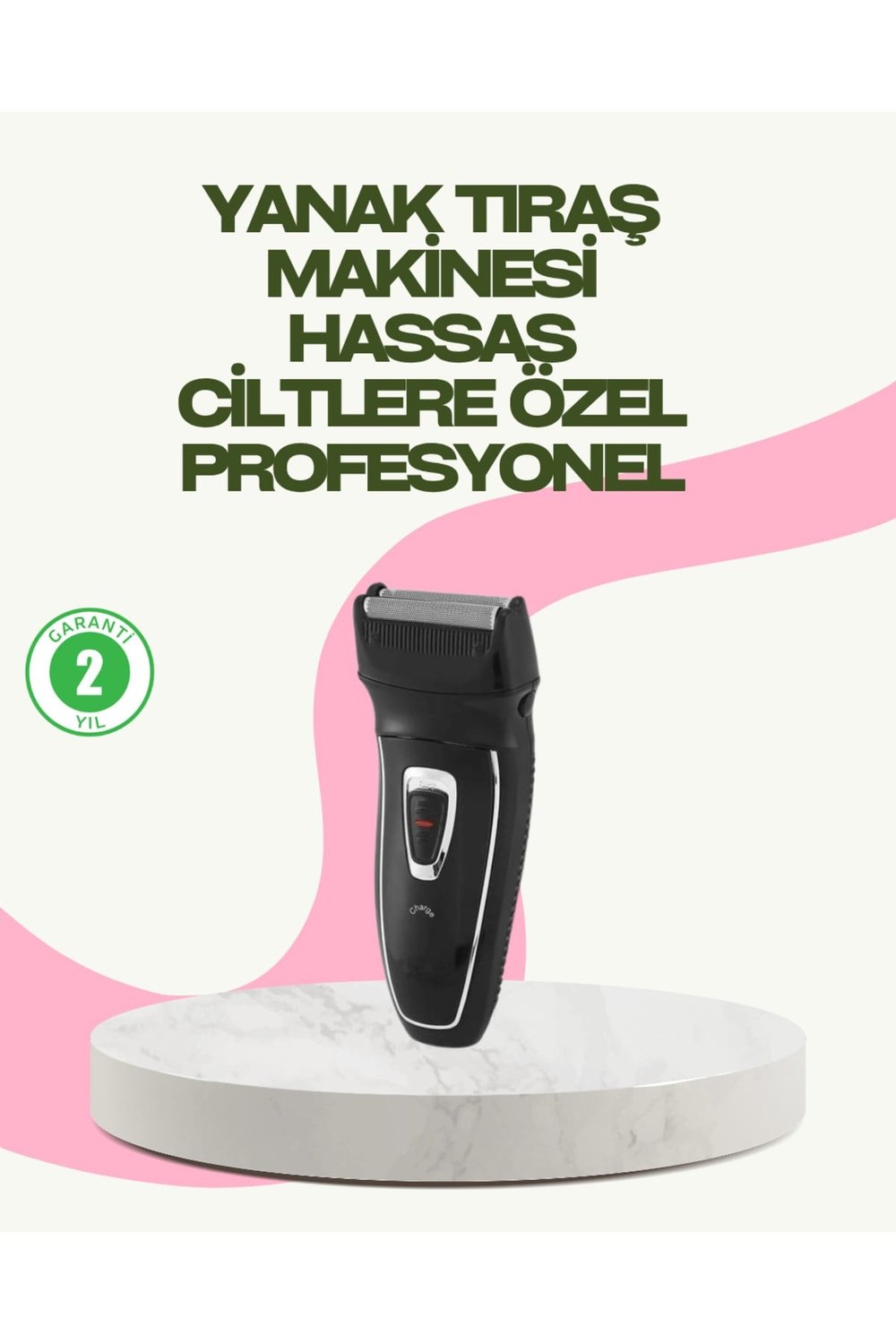 Darbelere Dayanıklı Kablosuz Erkek Tıraş Aleti