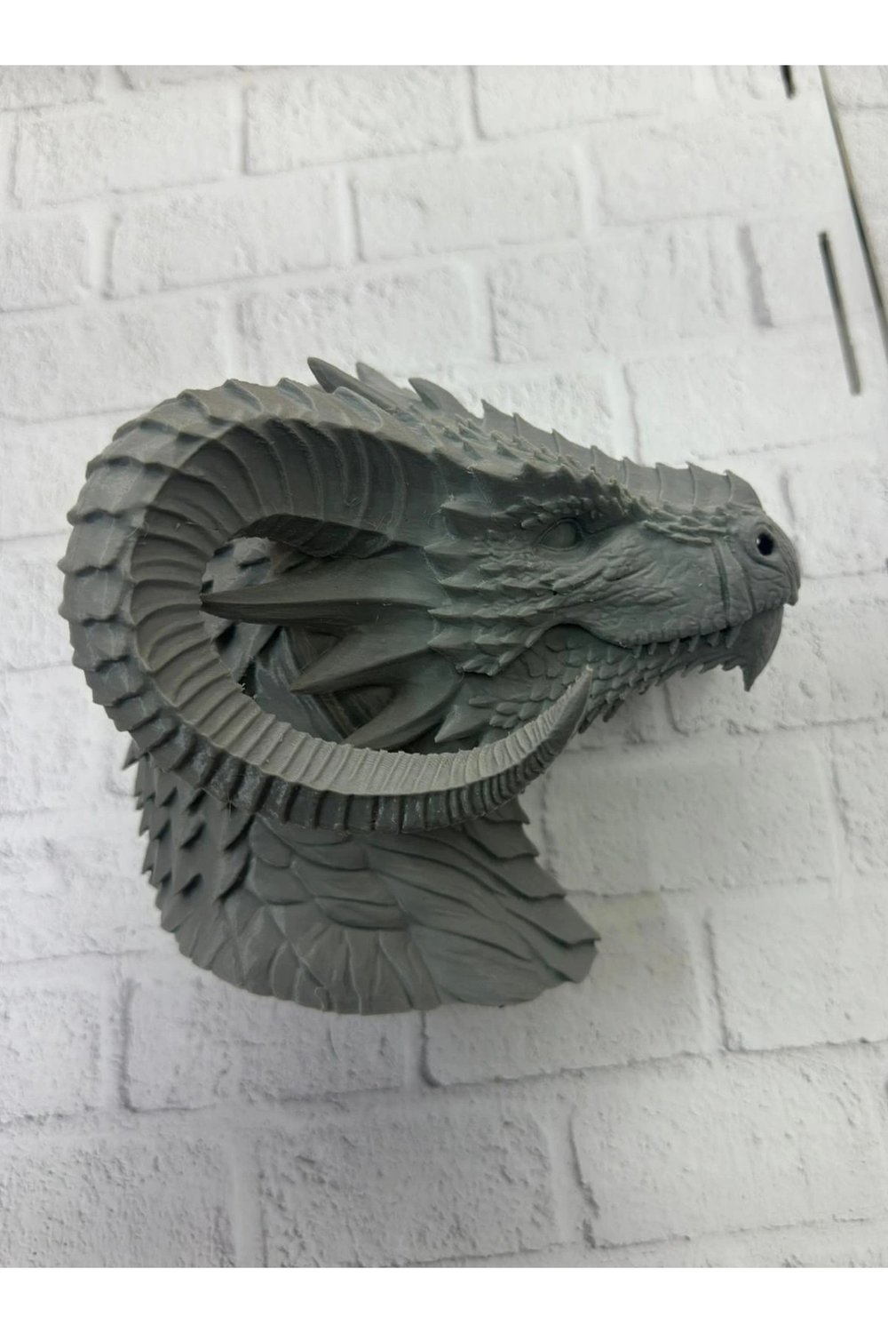 Dekoratif Ejderha Heykeli Özel Tasarım Mitolojik Figür 22x17 cm