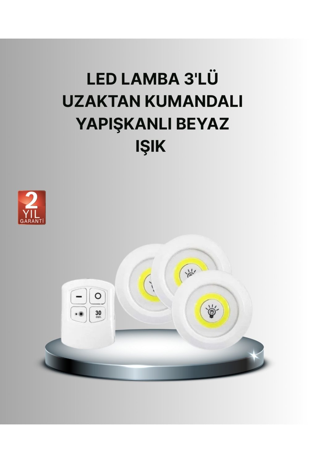 Dekoratif ve Pratik 3’lü Kumandalı Spot LED Aydınlatma