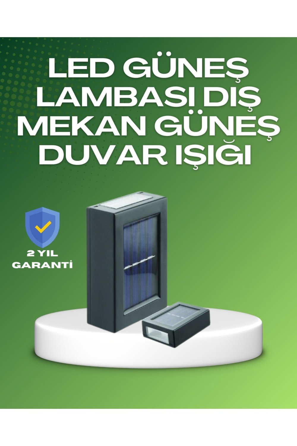 Dış Mekan Güneş Paneli ile Aydınlatma Lambası