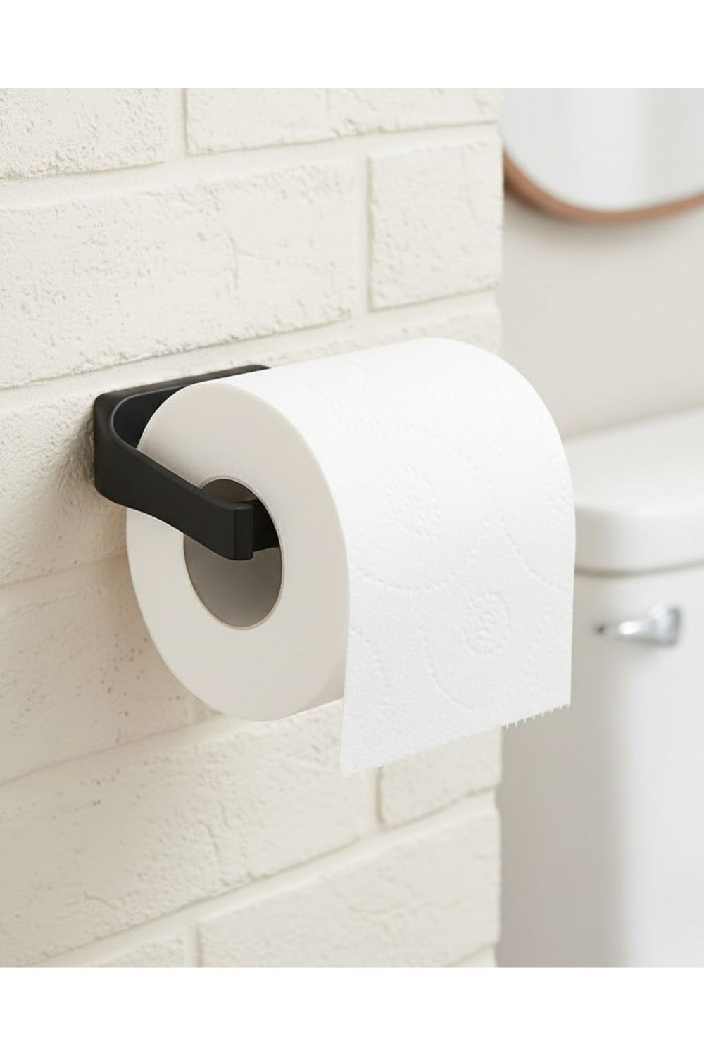 Duvara Monte Siyah Peçetelik Minimal Banyo Aksesuarı