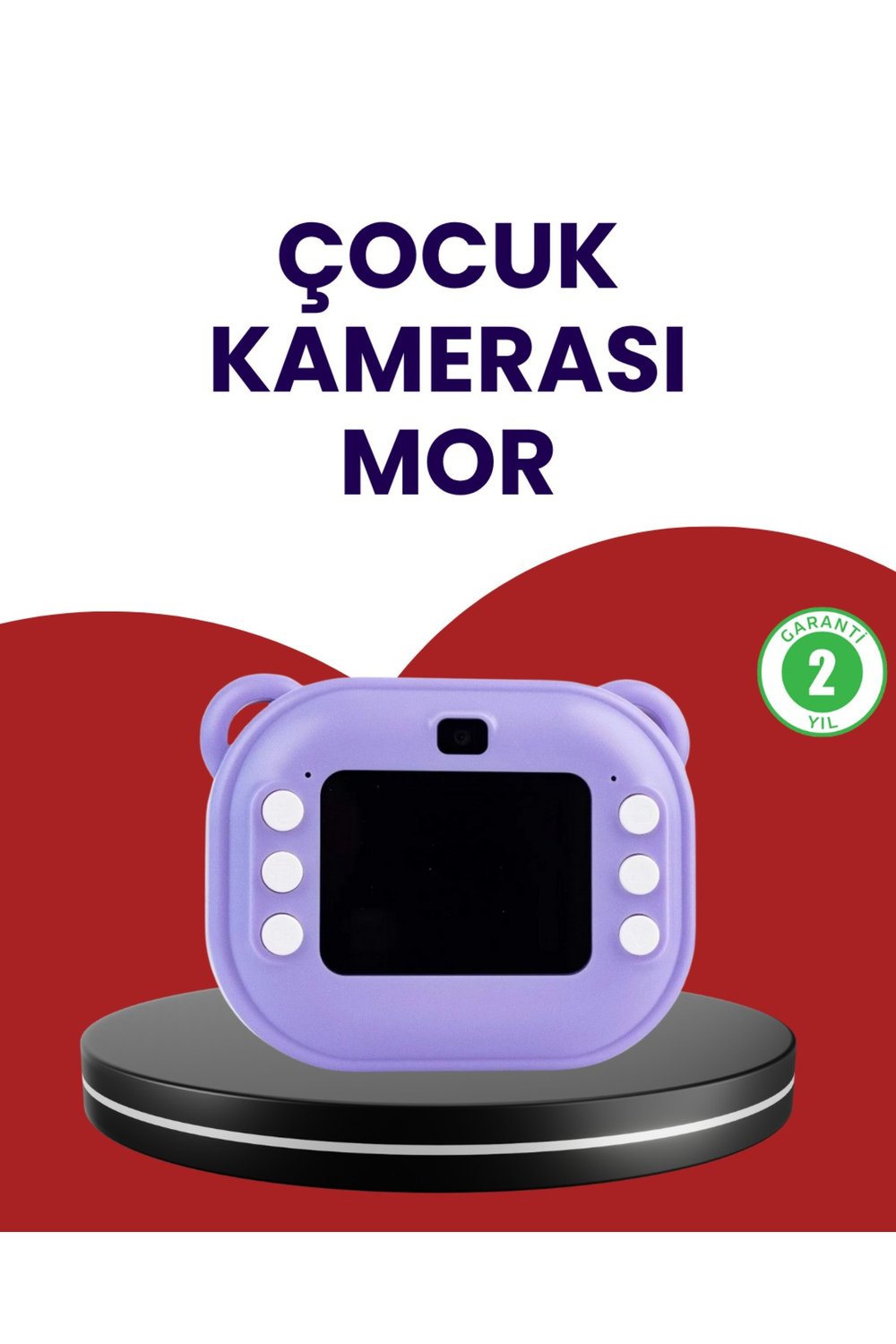 Eğlenceli Şipşak Çocuk Kamerası – Oyun, Müzik ve 18 Efektli Anında Baskı