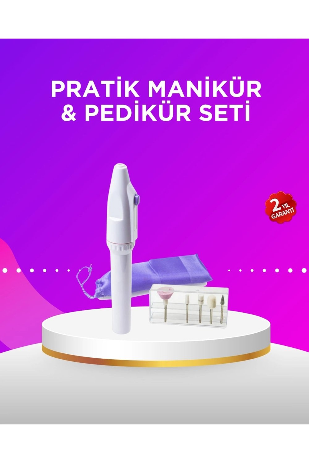 Elektrikli Manikür ve Pedikür Matkap Seti – Ayarlanabilir Hız, Ergonomik ve Sessiz