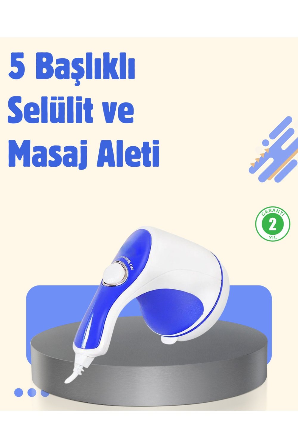 Elektrikli Masaj Aleti 5 Başlıklı Vücut Şekillendirici