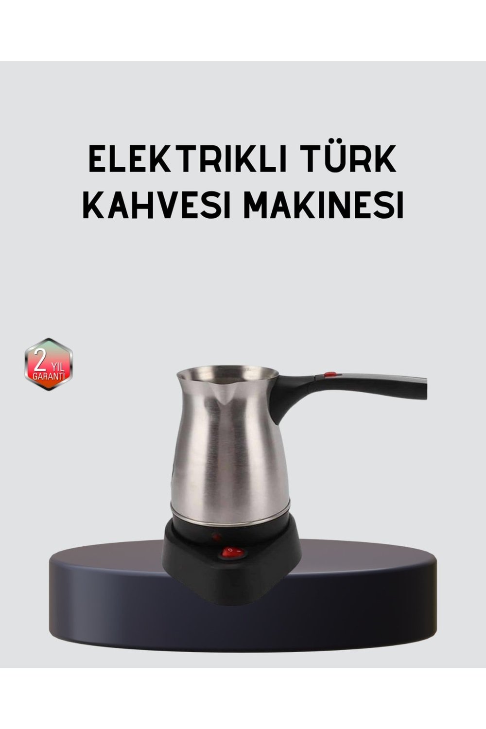 Elektrikli Türk Kahvesi Cezvesi 800W Kablosuz Döner Tabanlı