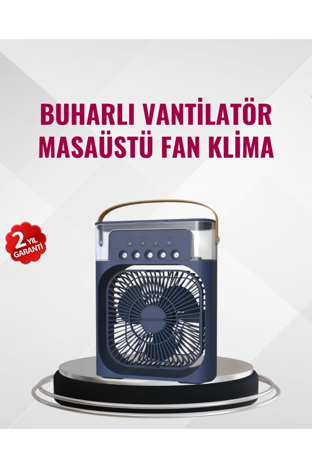 Enerji Tasarruflu Sessiz Çalışan Taşınabilir Soğutma Fanı