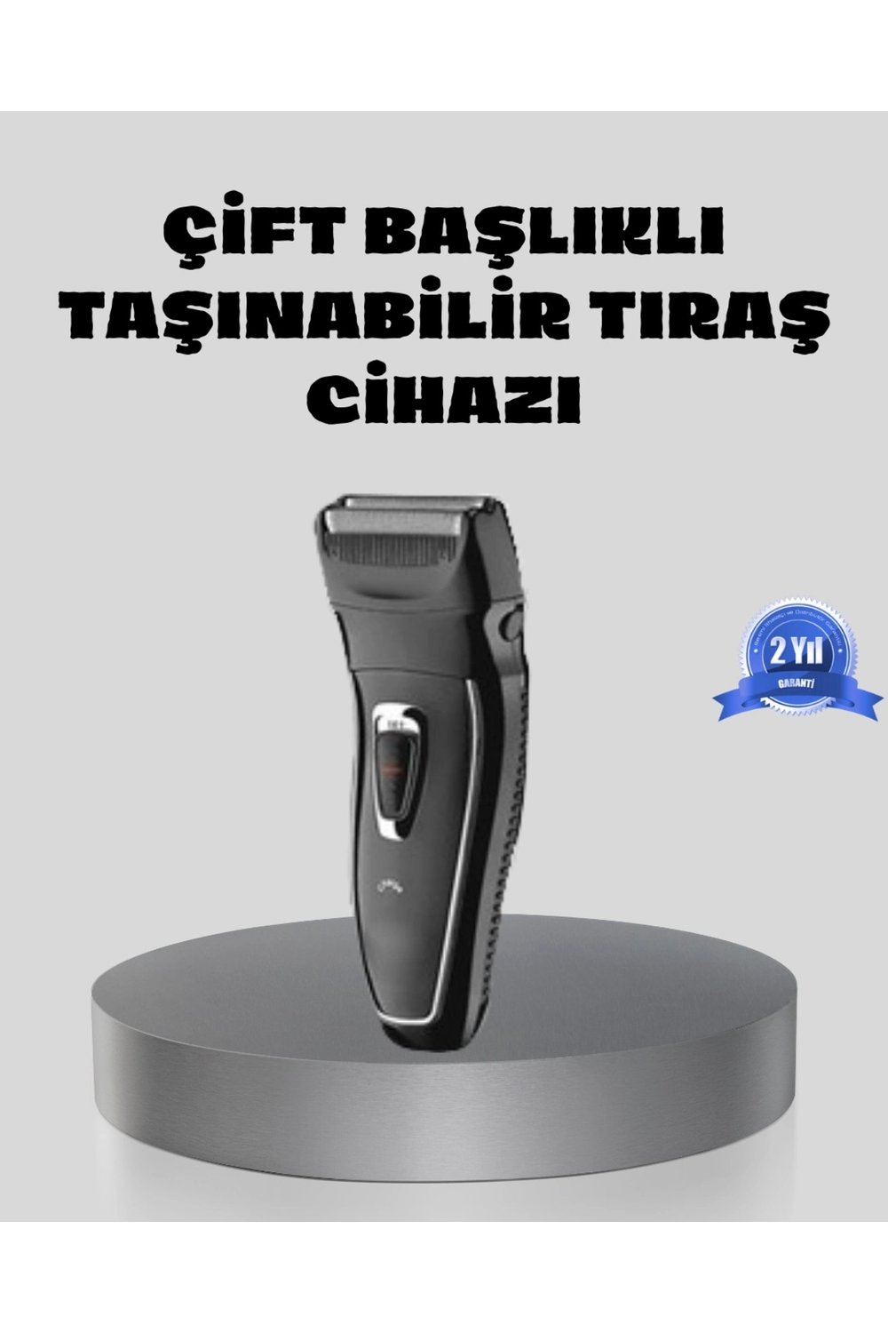 Erkek Tıraş Makinesi Kablosuz Kuru Tıraş Folyo Başlık Yıkanabilir Gövde