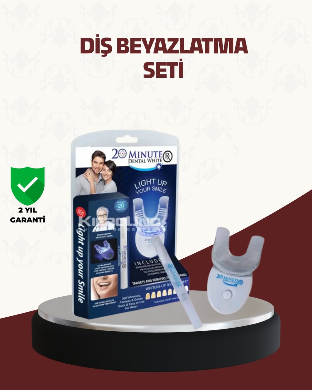 Evde Kullanıma Uygun LED Teknolojili Diş Beyazlatma Kiti