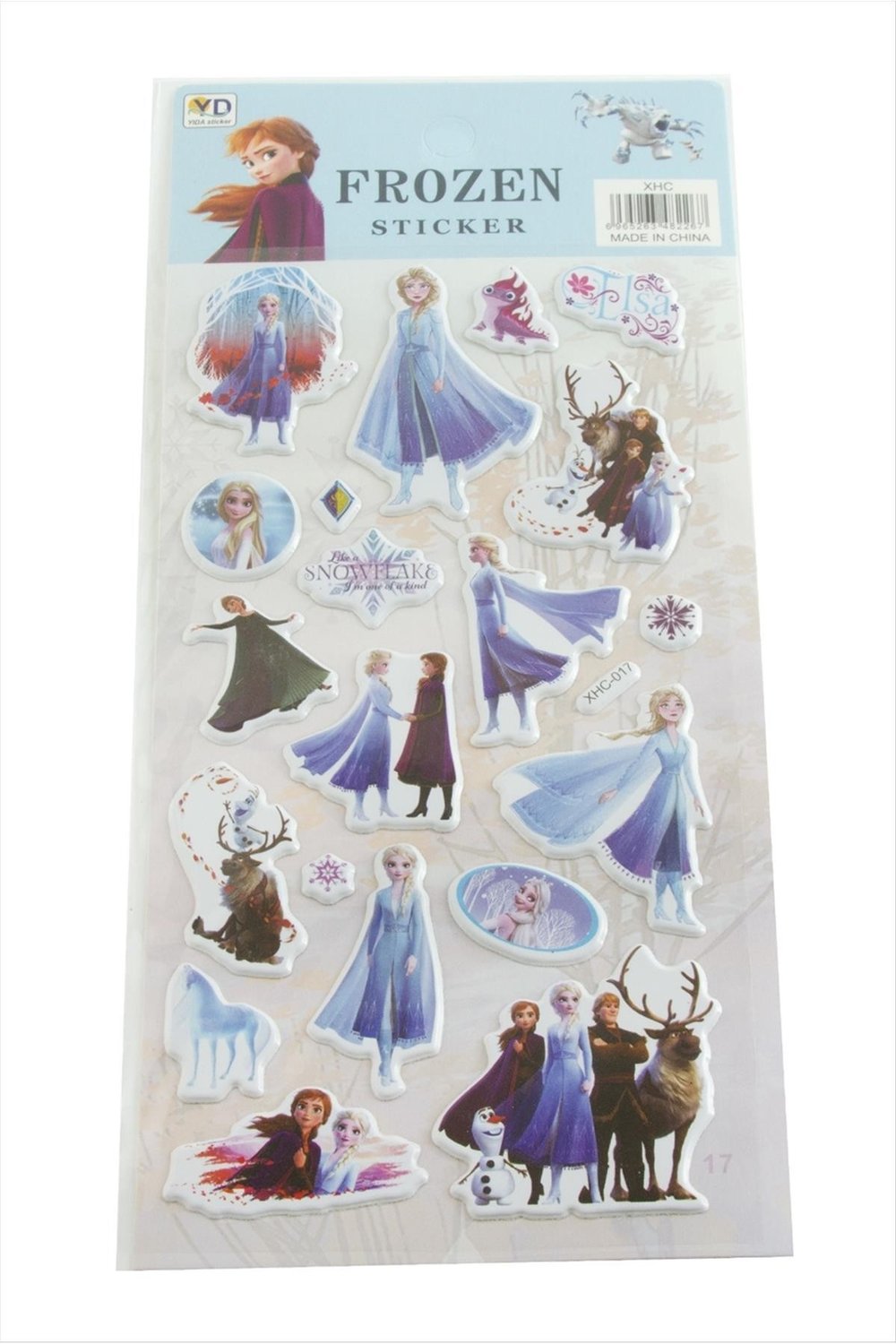 Firozen Kabartmalı Sticker