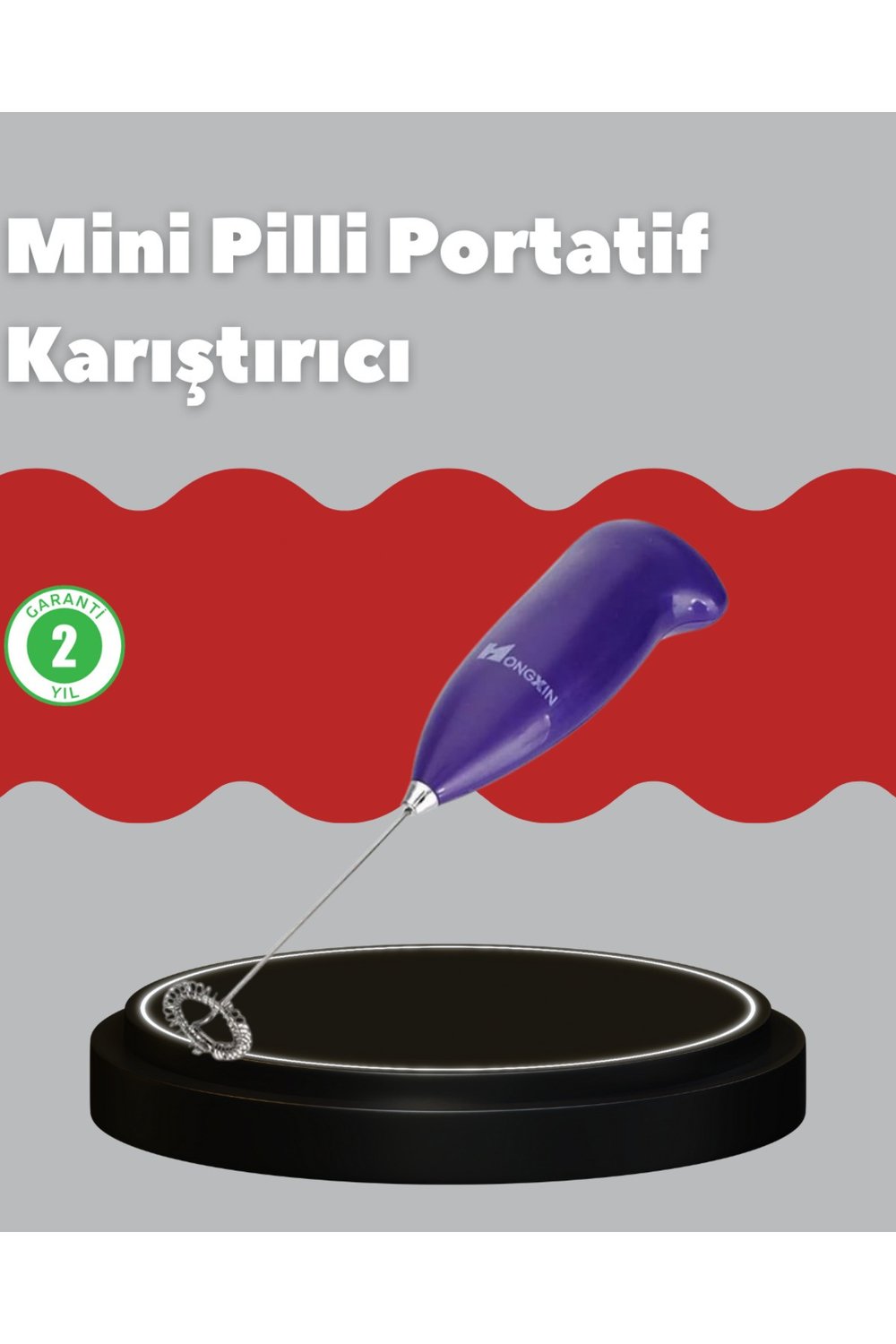 Frappe ve Cappuccino Maker – Taşınabilir Pilli Köpürtücü Mikser