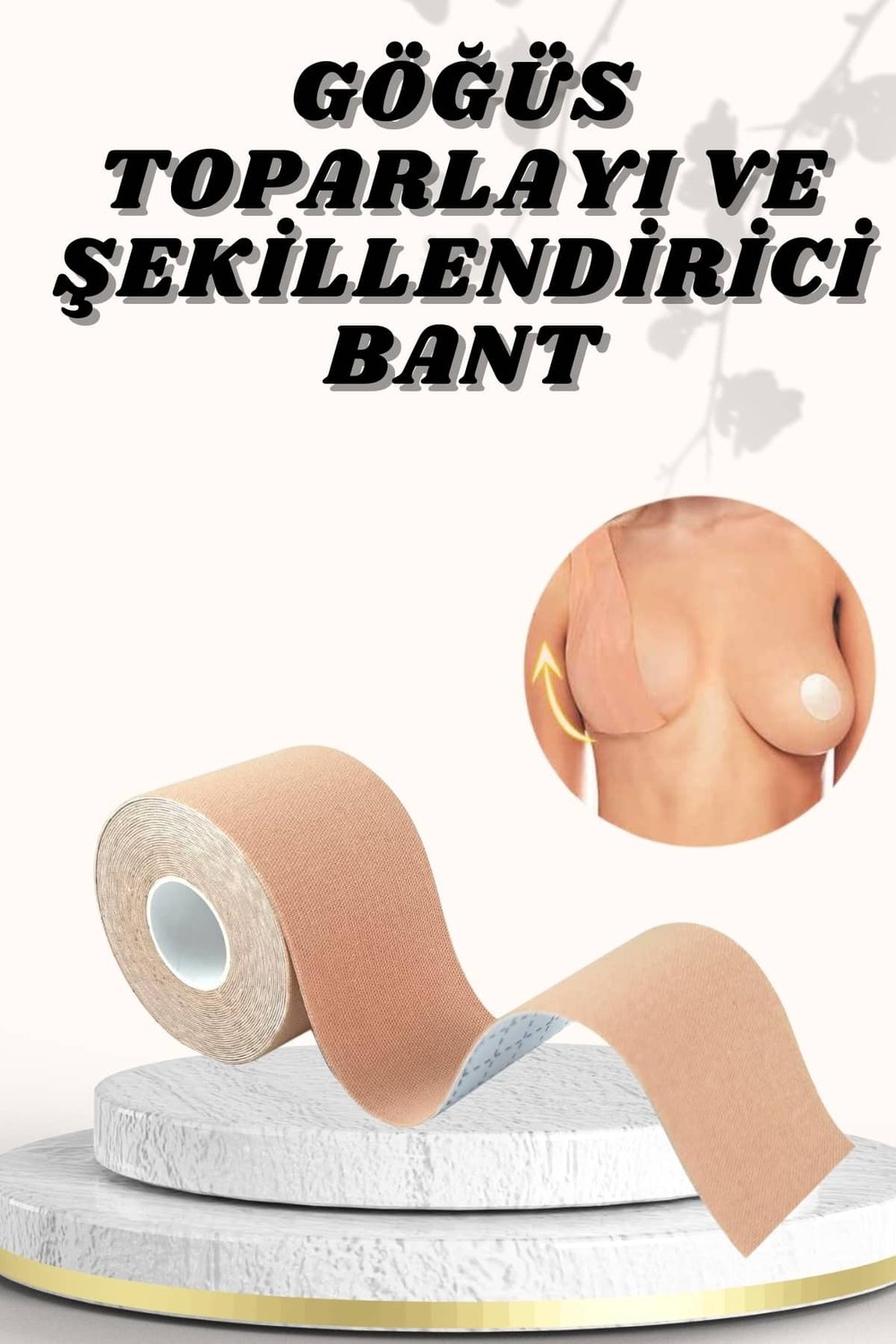Göğüs Bandı Toparlayıcı ve Şekillendirici Tere ve Suya Dayanıklı Esnek Yapılı Hassas Cilt
