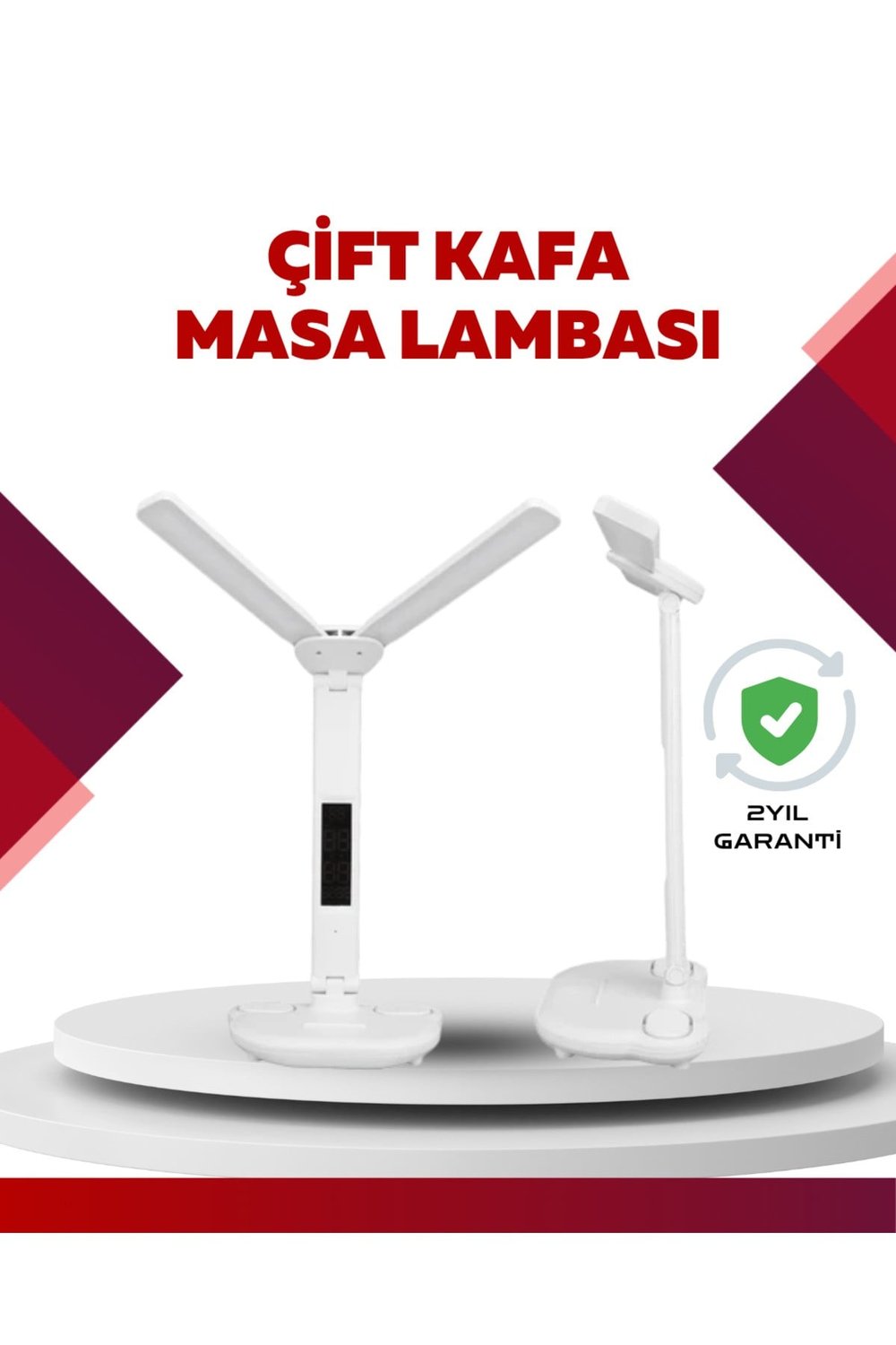 Göz Koruyucu LED Okuma Lambası | Titreşimsiz Işık, Kalemlik ve Stand Fonksiyonlu