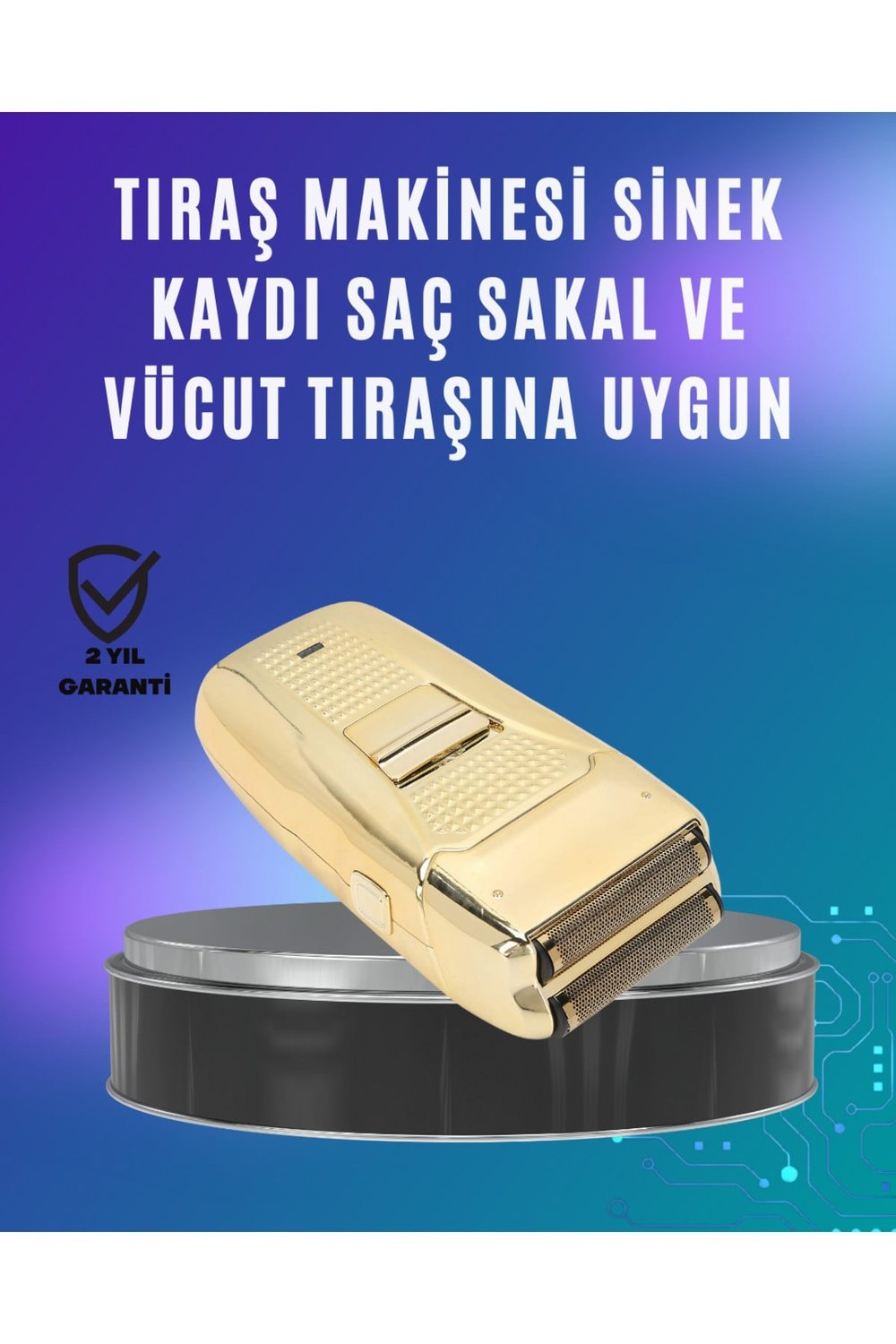Güçlü Motorlu Kablolu Sakal ve Bıyık Tıraş Makinesi Çelik Bıçaklı