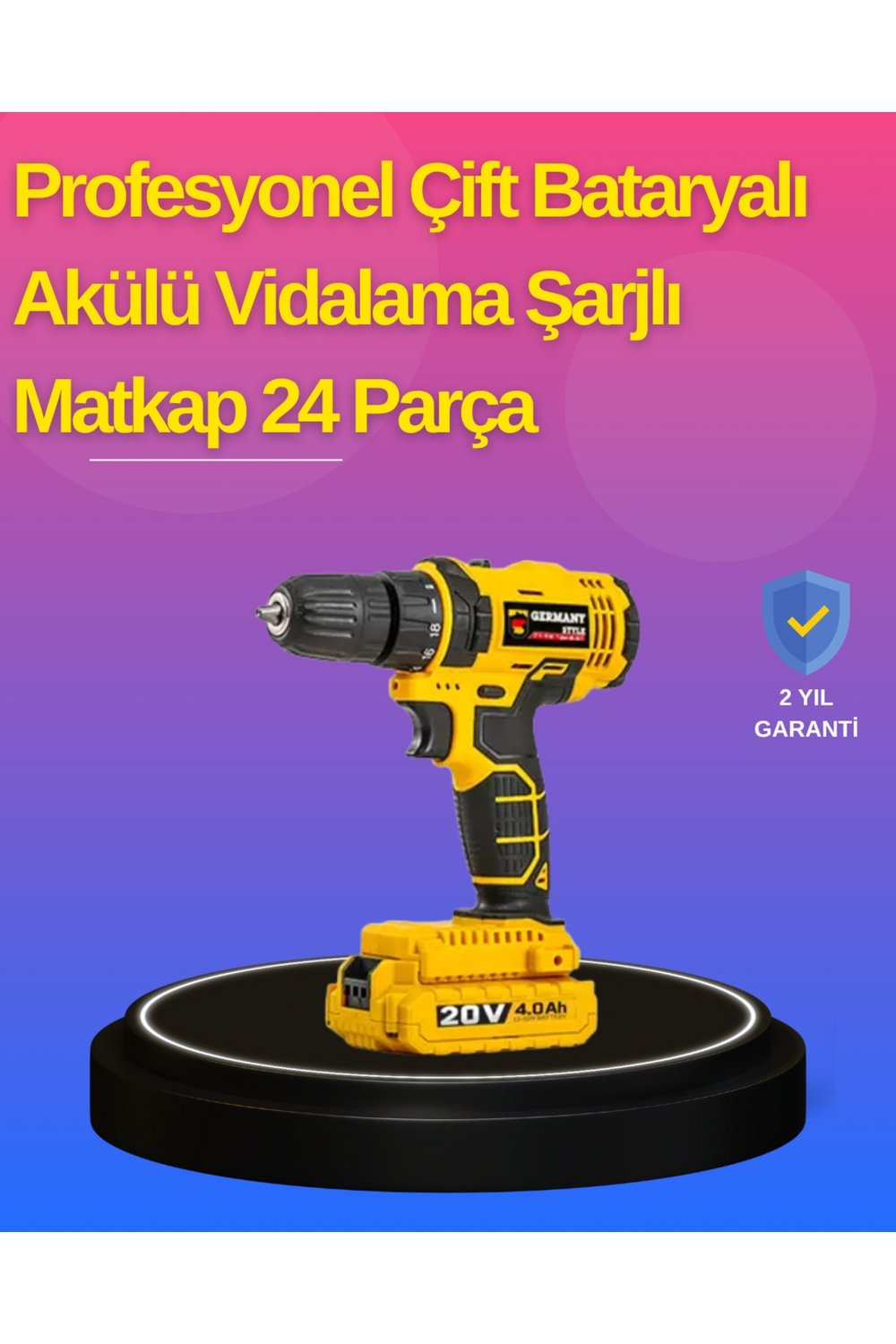 Hafif ve Ergonomik 12V Kablosuz Matkap | Hızlı Şarj ve Uzun Pil Ömrü