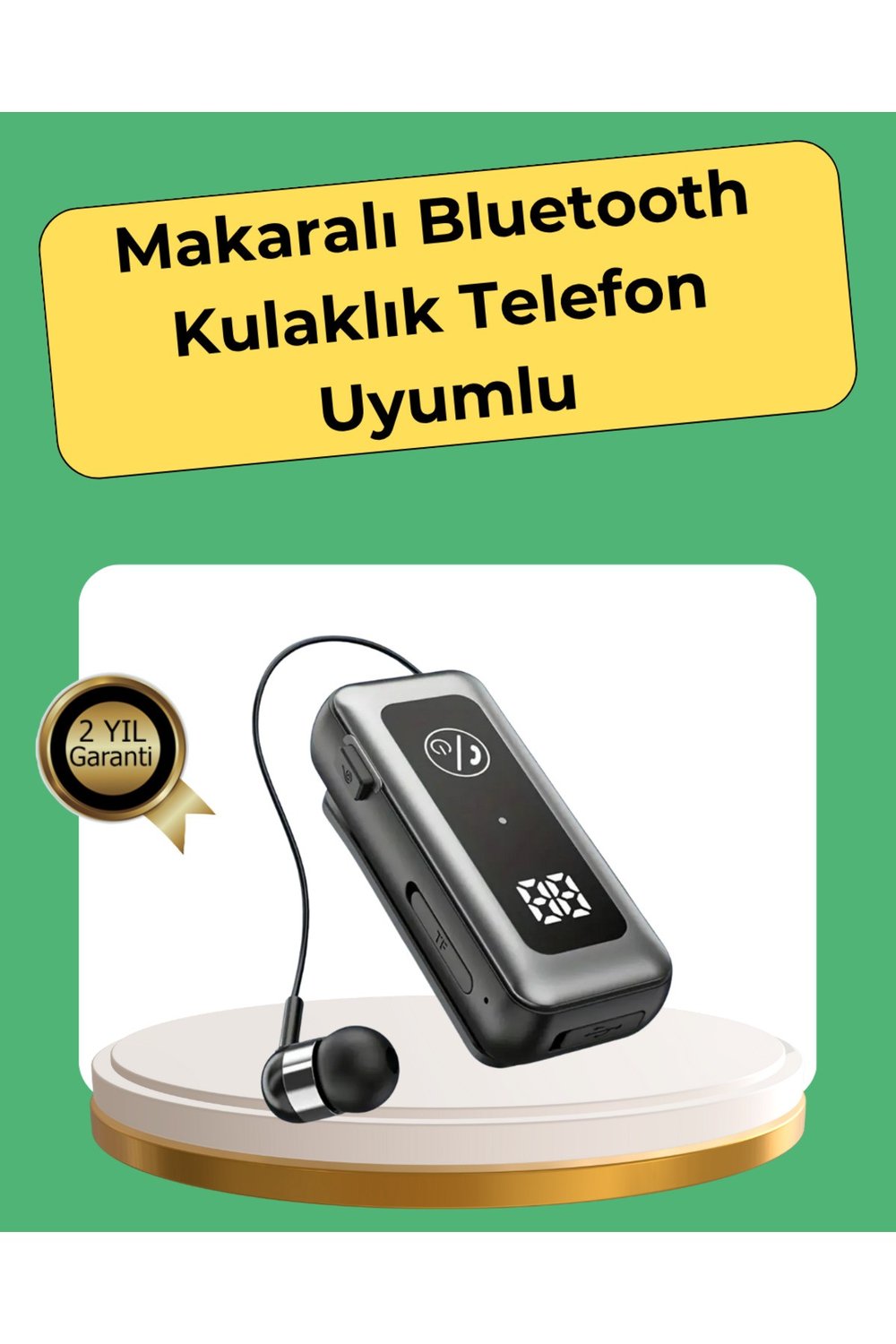 Hafıza Kartı Destekli Bluetooth 5.2 Kulaklık – İki Cihaza Bağlanma Özelliği