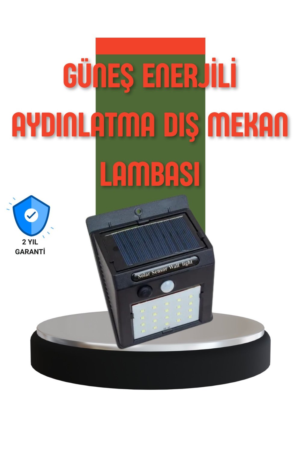 Hareket Sensörlü Güneş Enerjili Dış Mekan LED Lamba 100/144 LED