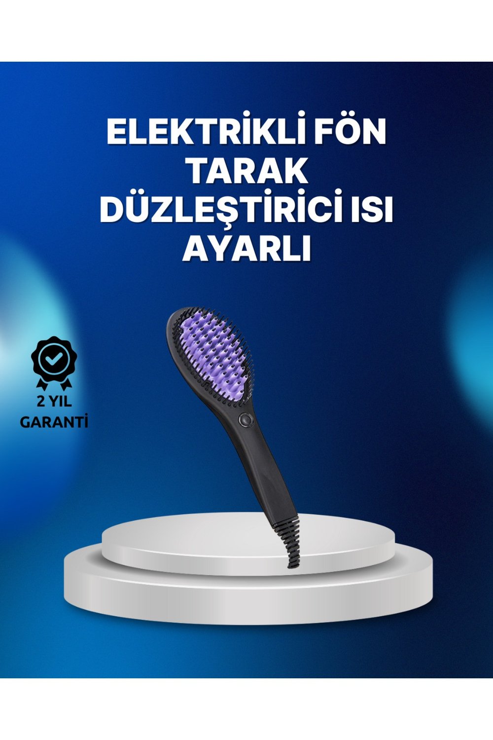Hızlı Isınan 365 Derece Sabit Isılı Seramik Düzleştirici Tarak Isıya Dayanıklı