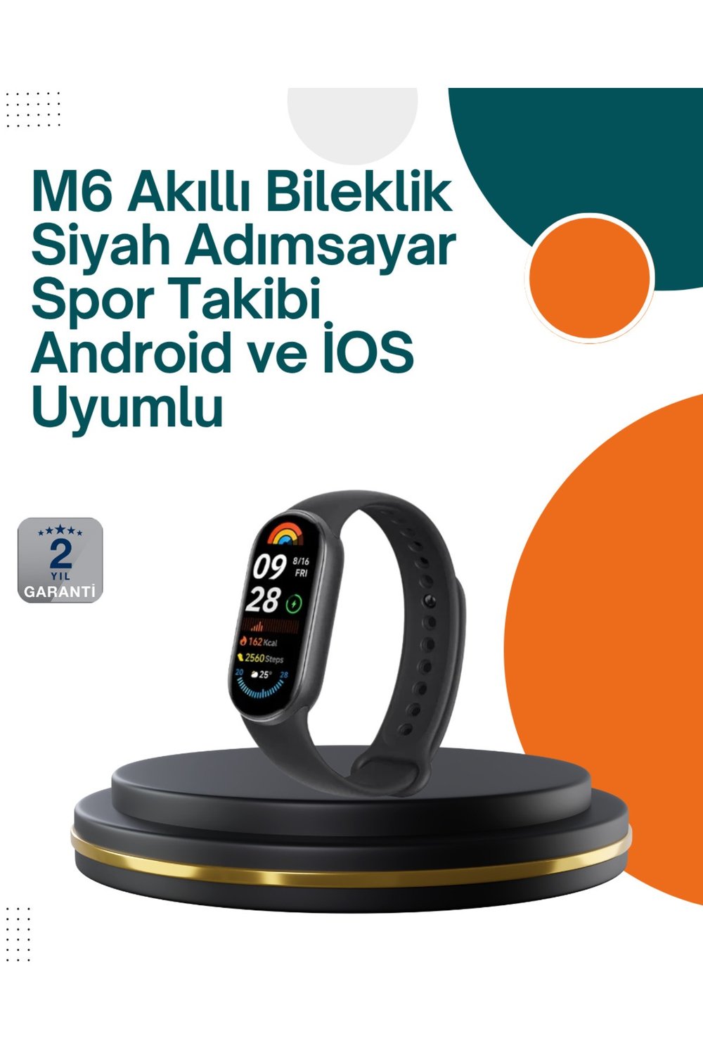iOS ve Android Uyumlu Akıllı Bileklik – Çok Fonksiyonlu Kullanım