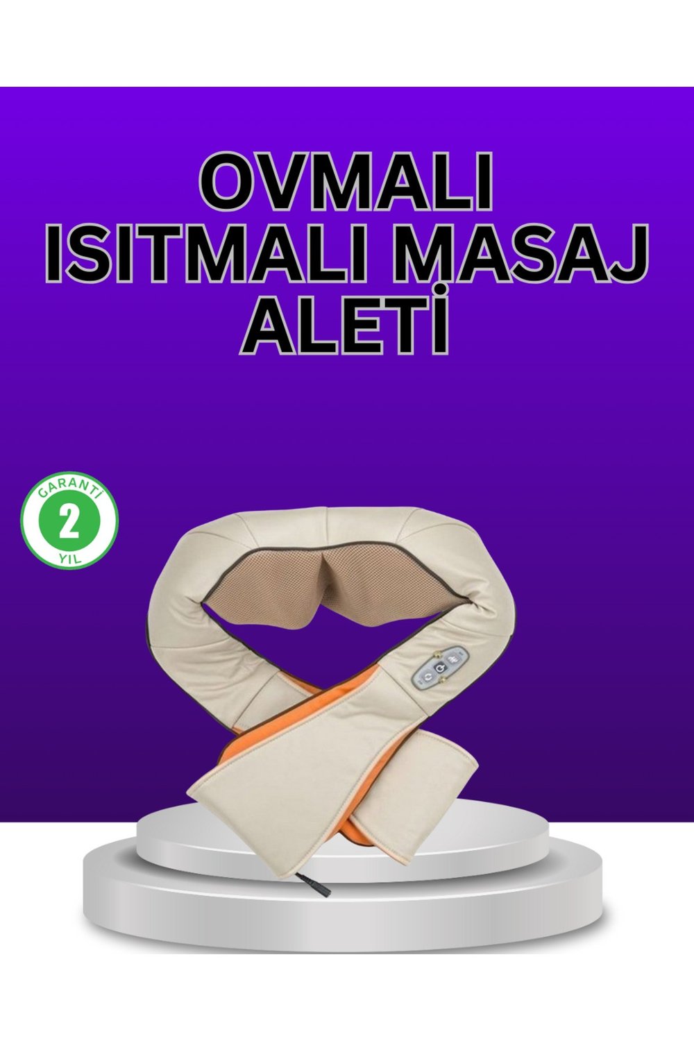 Isıtma Fonksiyonlu Ovmalı Boyun Omuz ve Vücut Masaj Cihazı Rahatlatıcı